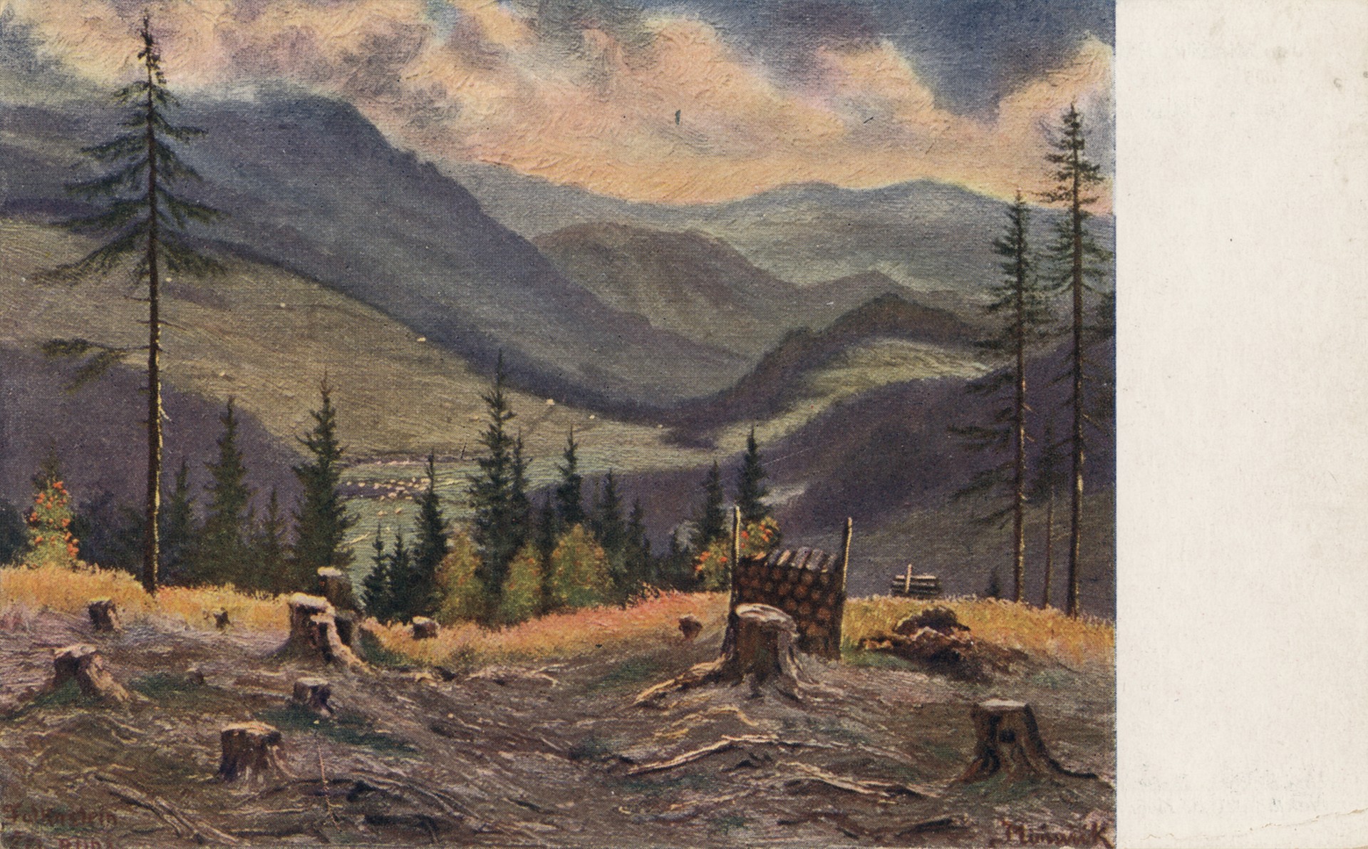 Вид из Фалкенштейна на Железные горы