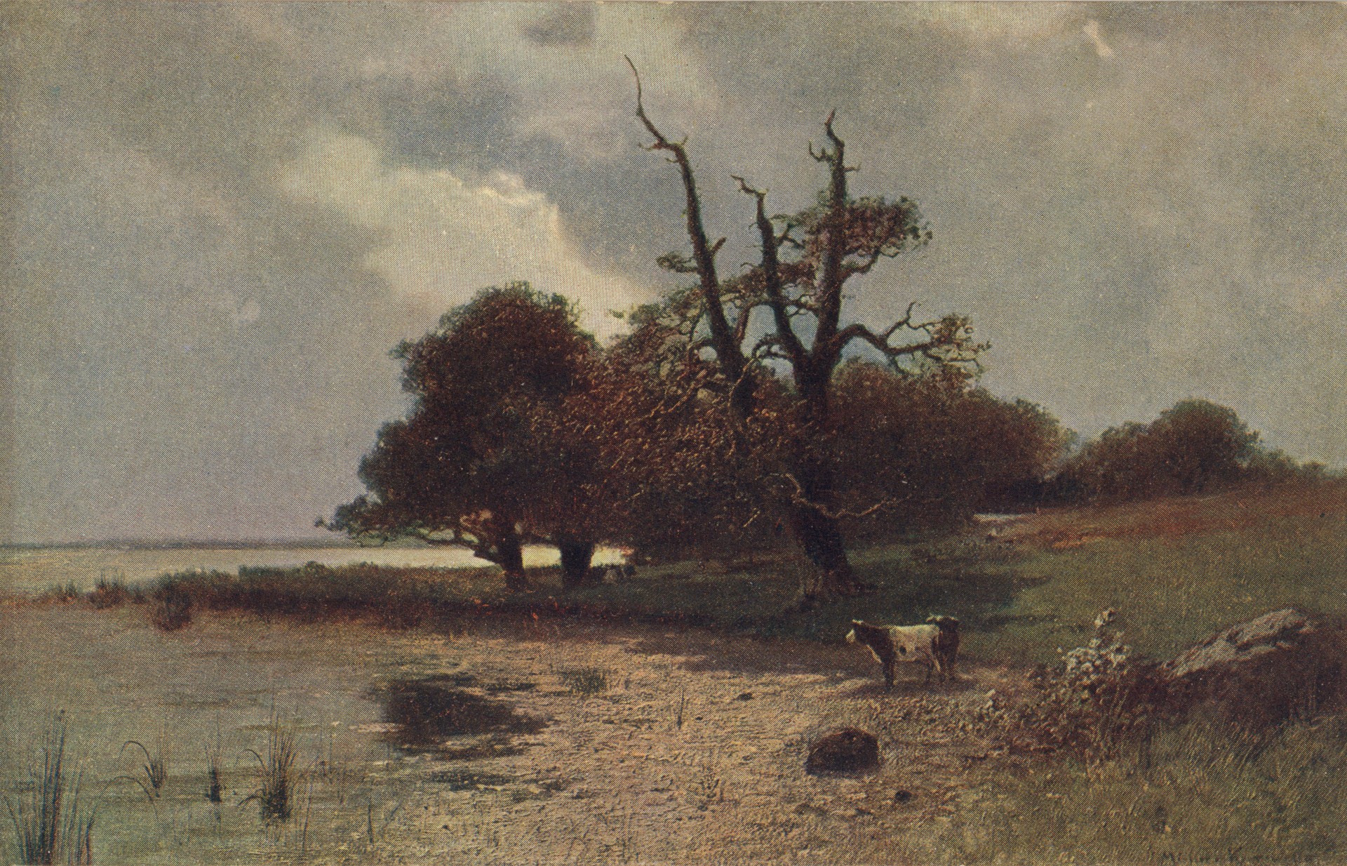 Пейзаж с коровой