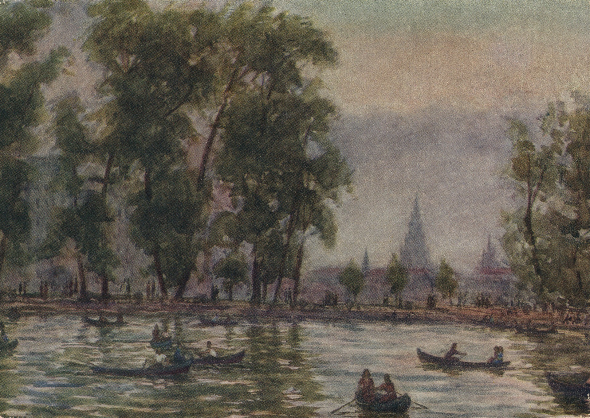 Москва. ЦПК о О им. А.М Горького. Голицинский пруд