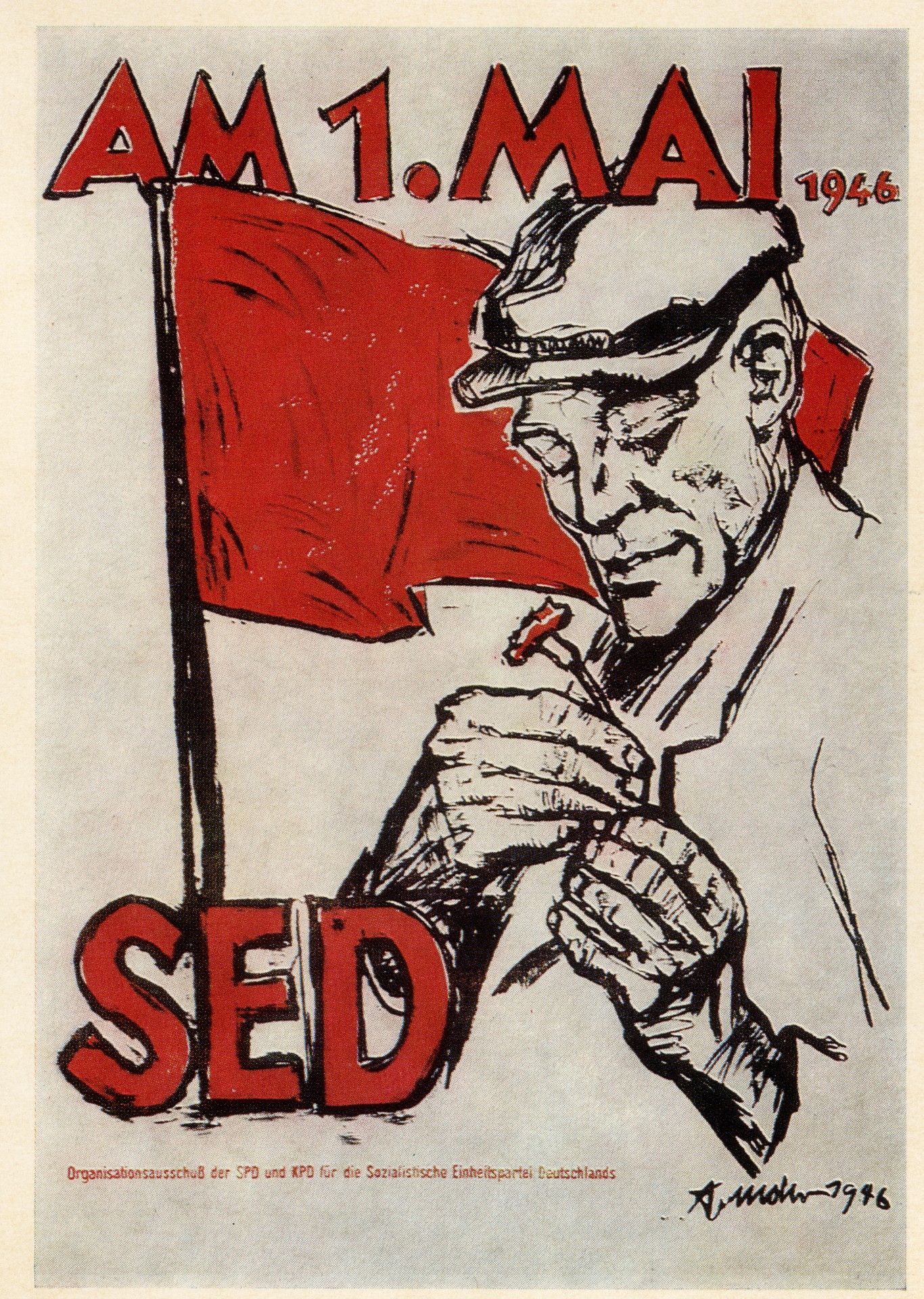 Рабочий с гвоздикой