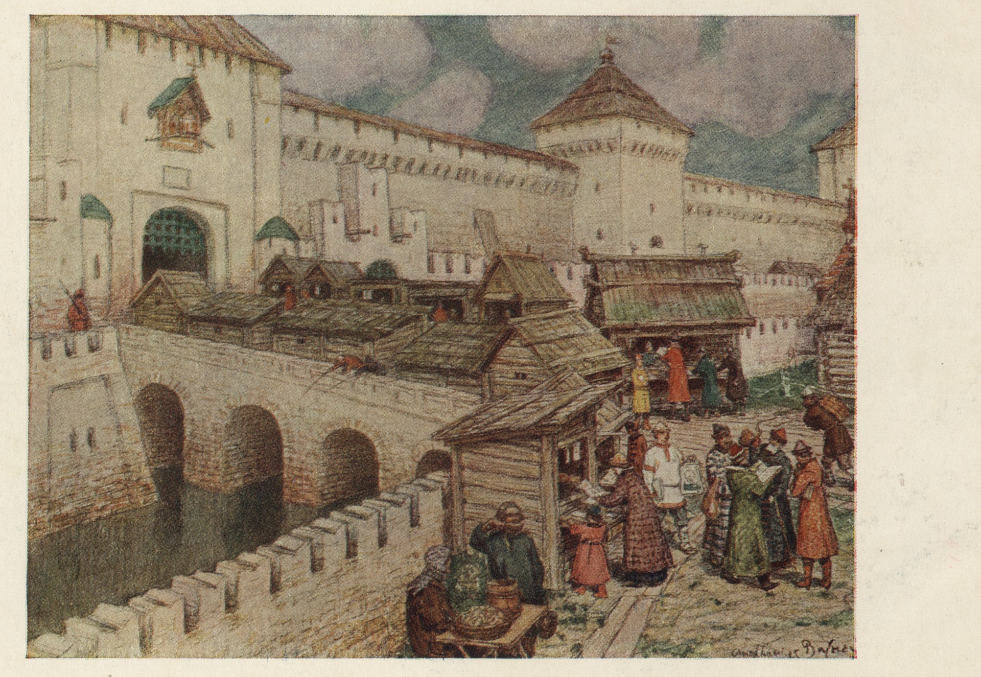 Книжные лавочки на Спасском мосту