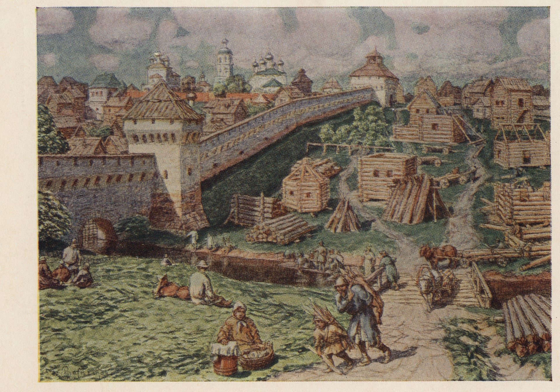 Лубяной торг на Трубе в конце XVII века