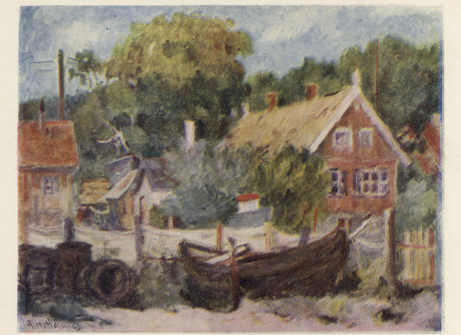 Двор рыбака в Ниде