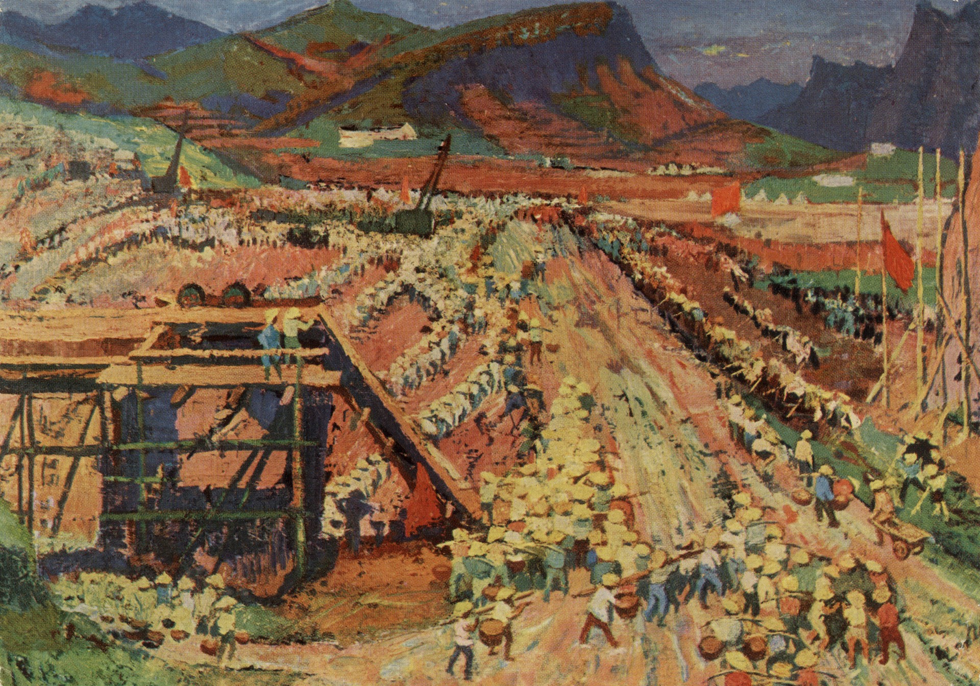 Строительство плотины у Минг-Греберн