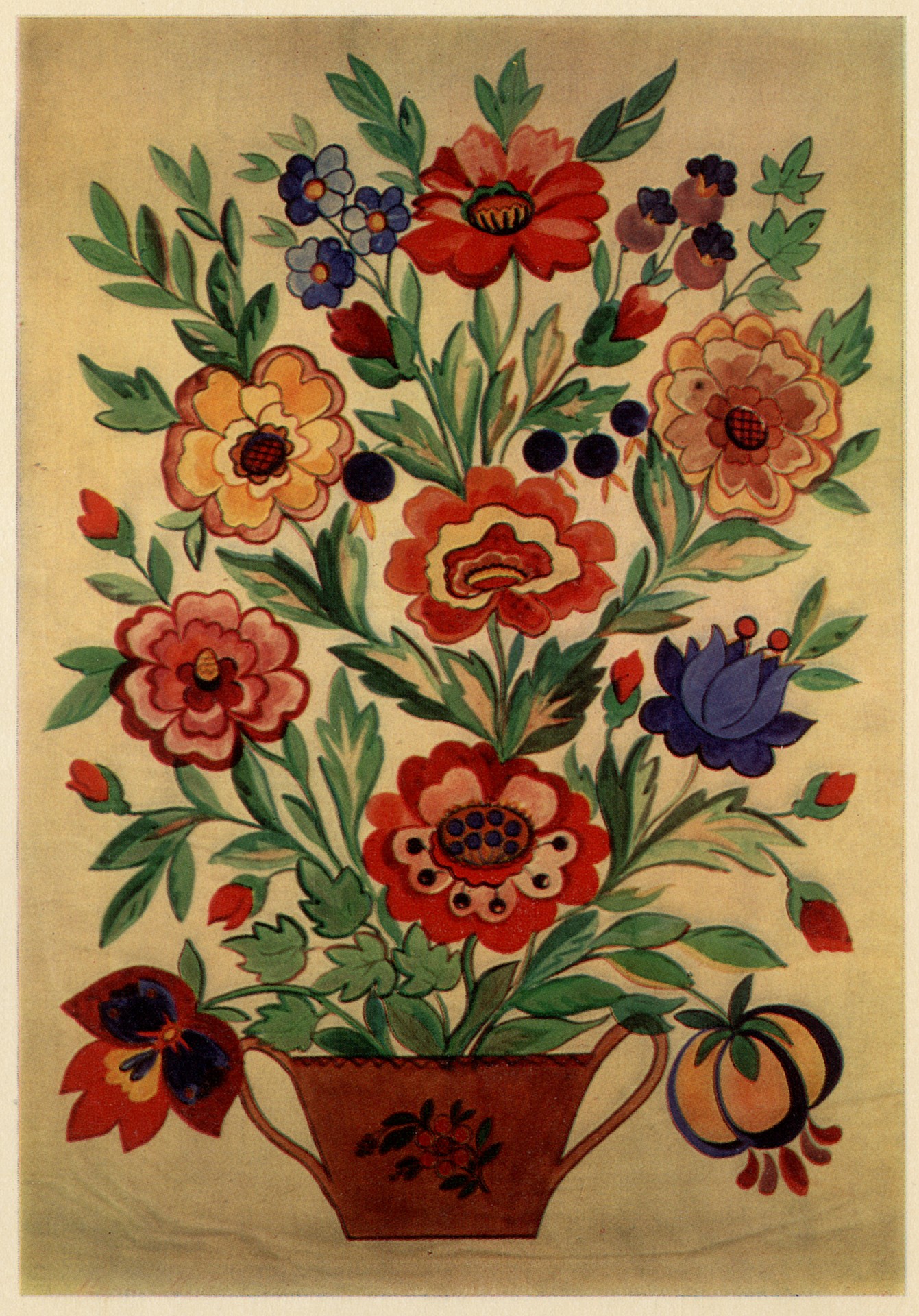 Панно Цветы в вазоне