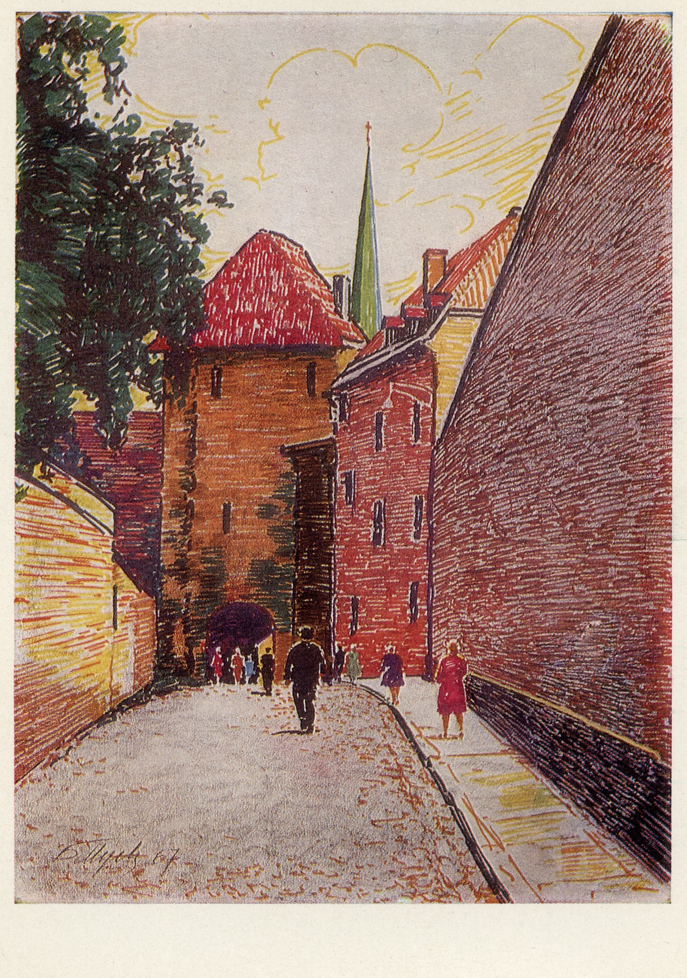 Дорога на Вышгород. Улица Длинная нога