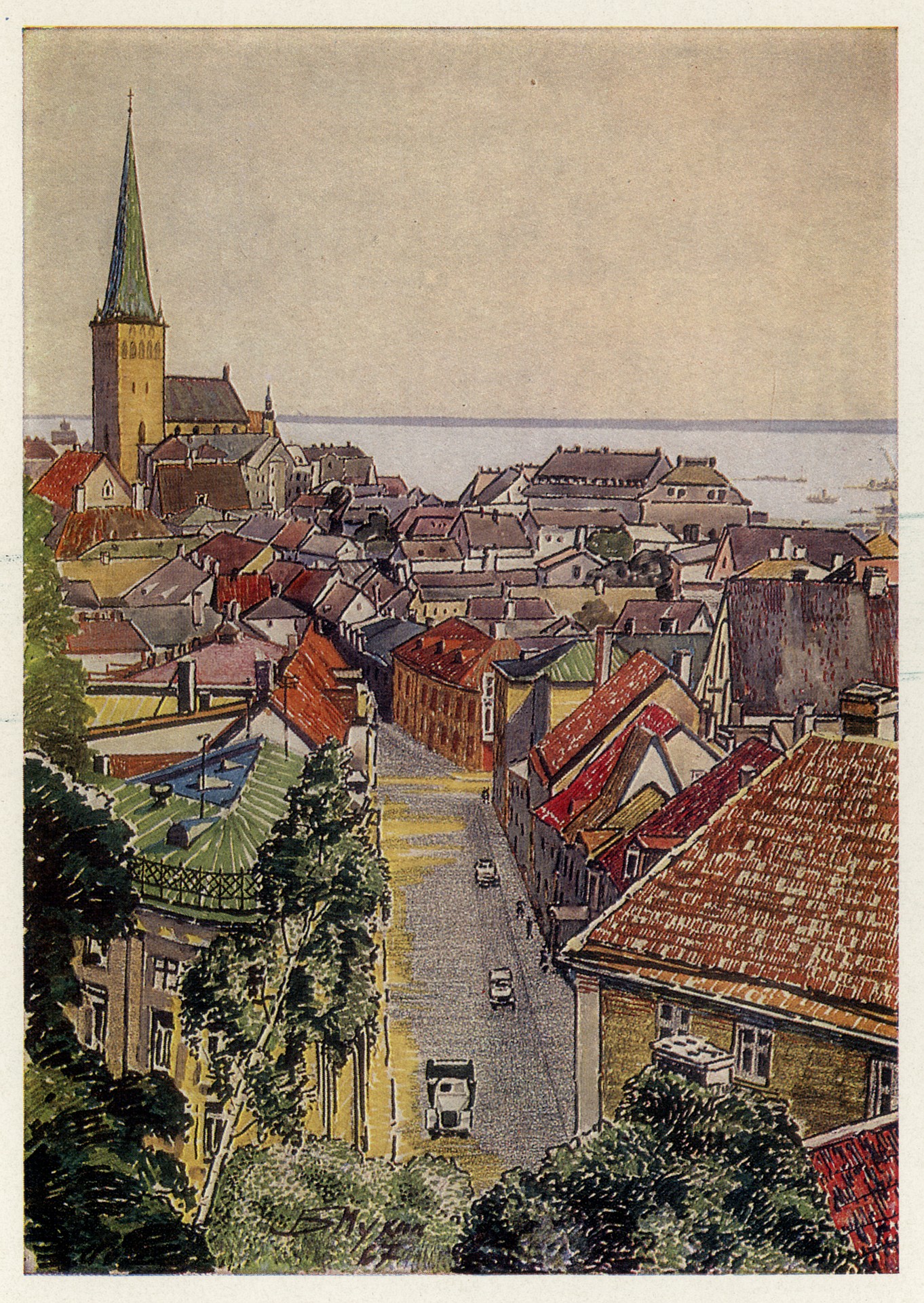 Вид на старый город с Вышгорода