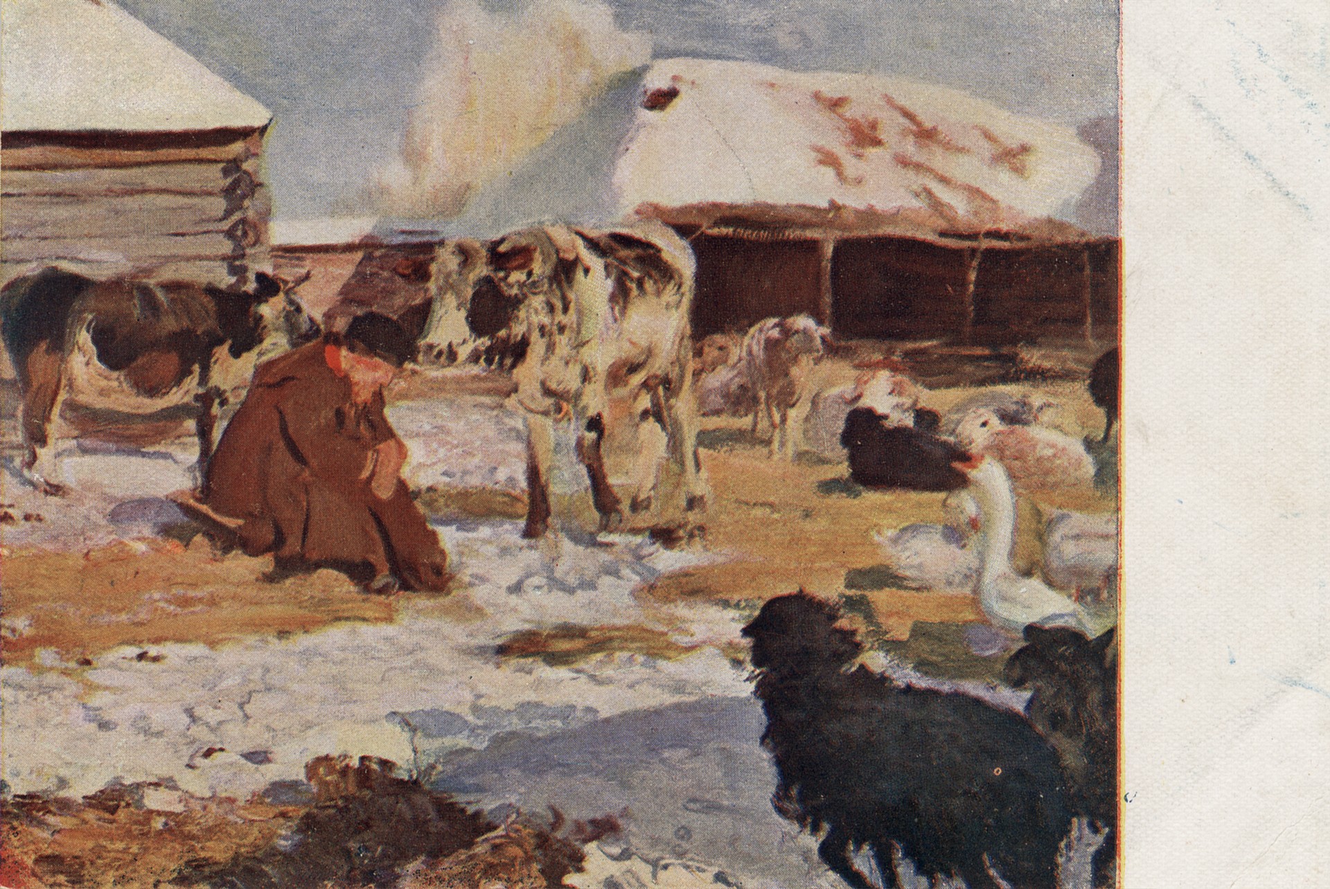 На зимнем солнце