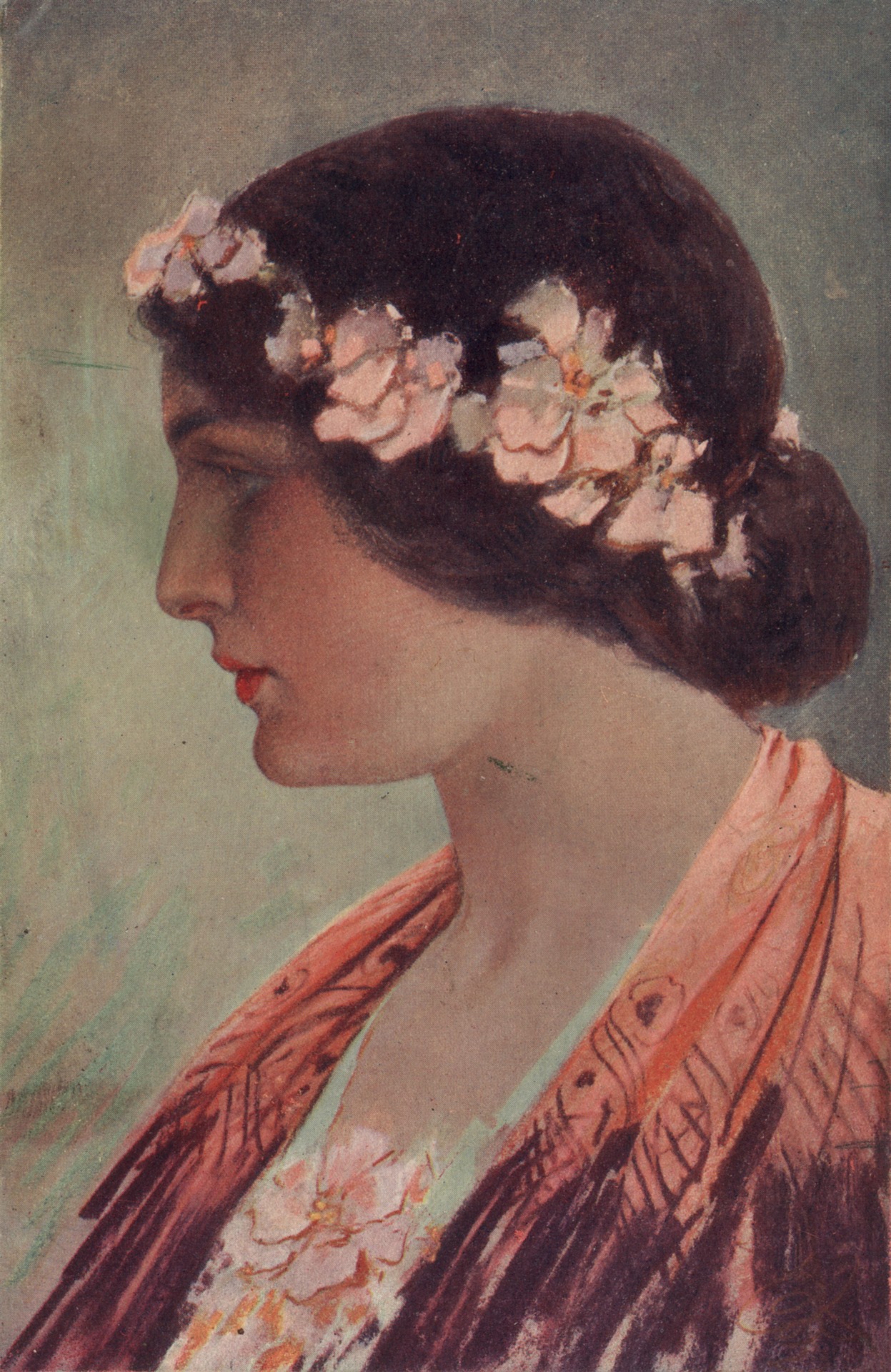 Головка, украшенная цветами