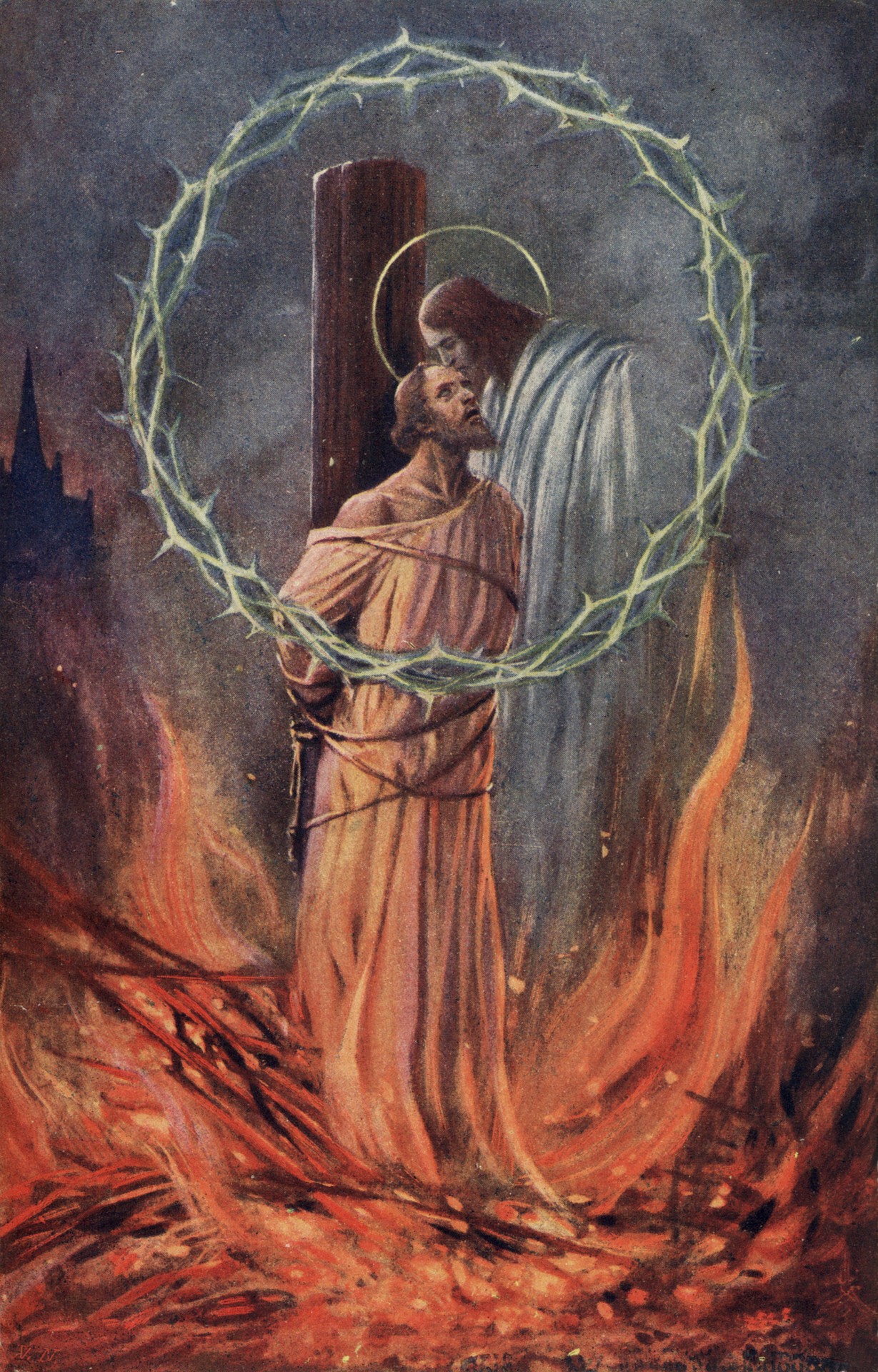 Иисус благославляет Яна Гуса