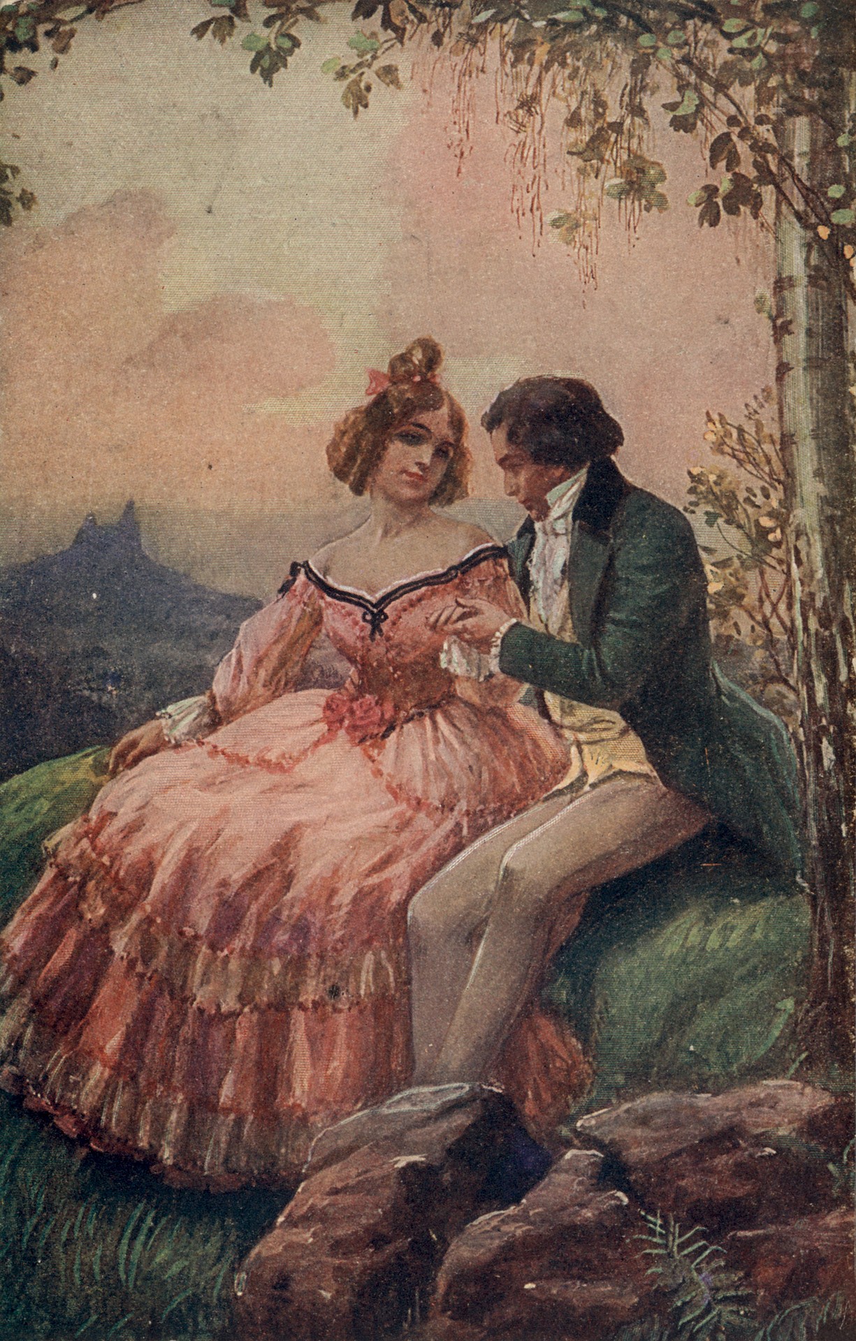 Молодая любовь весной