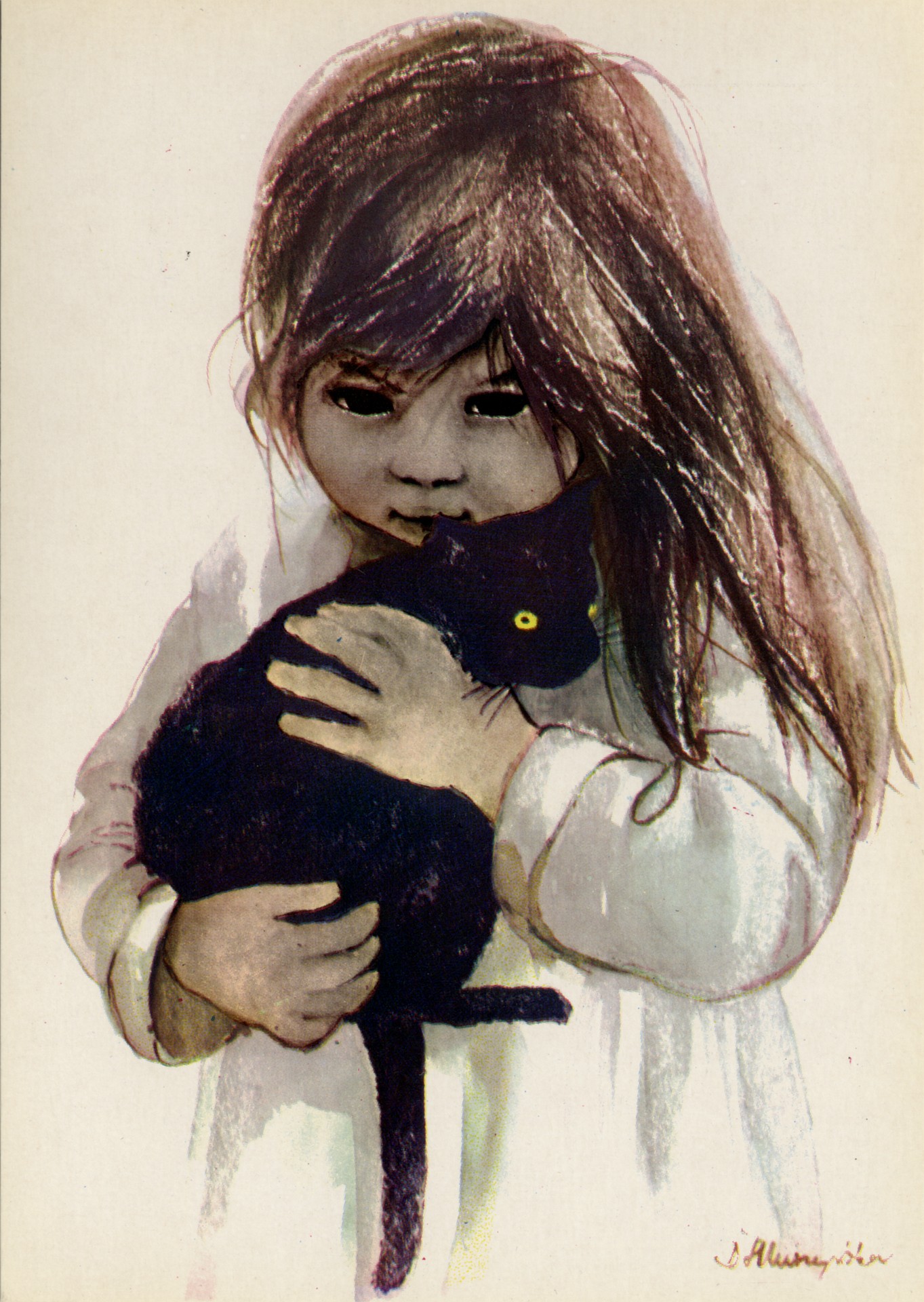 Девочка с котом