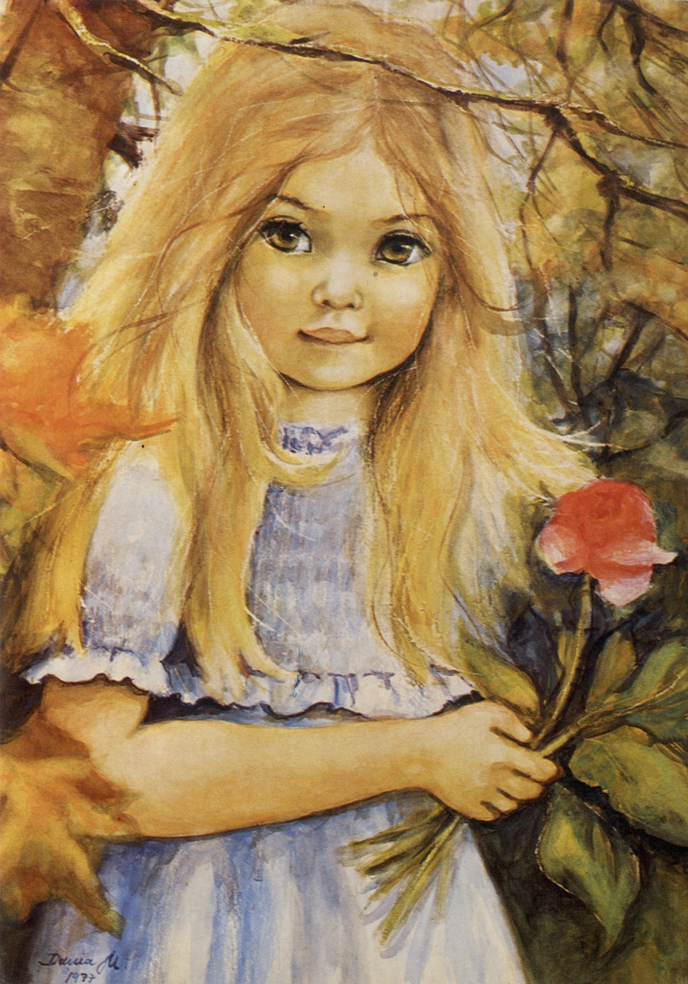 Девочка с розой