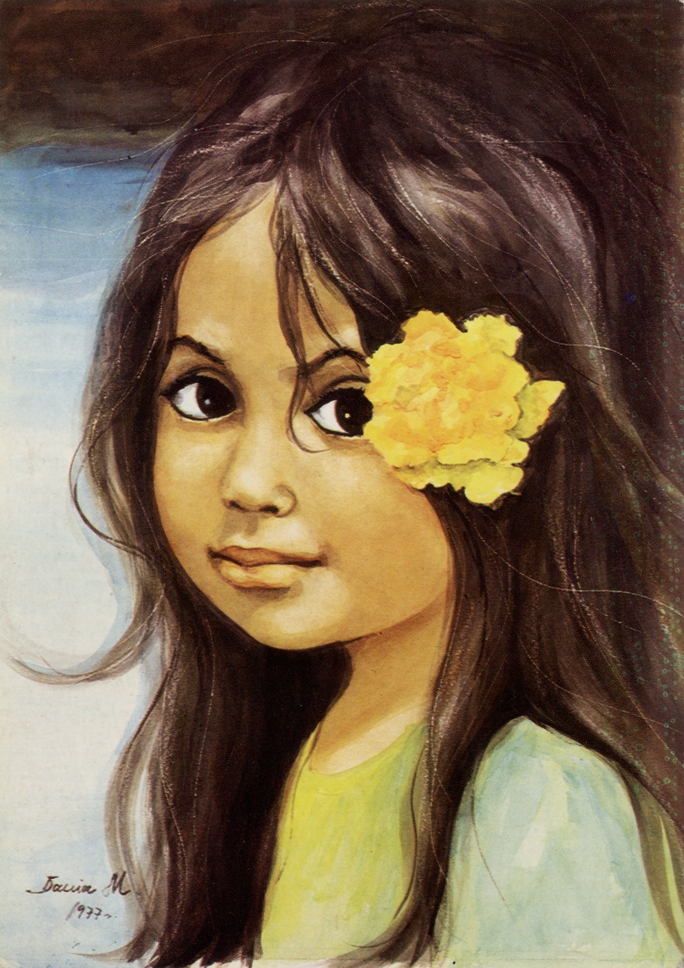 Девочка с цветком