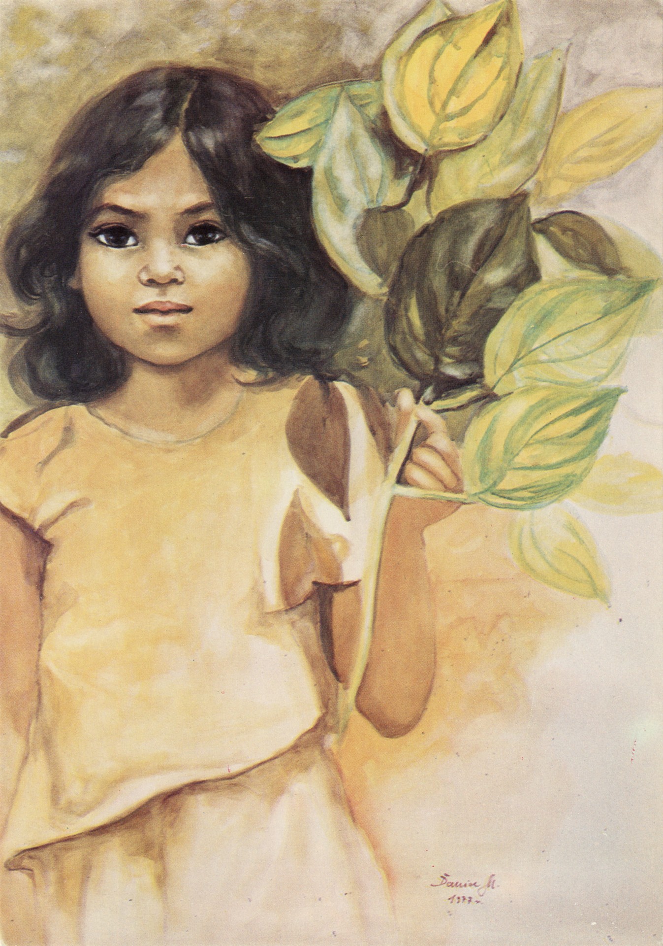 Девочка с веточкой