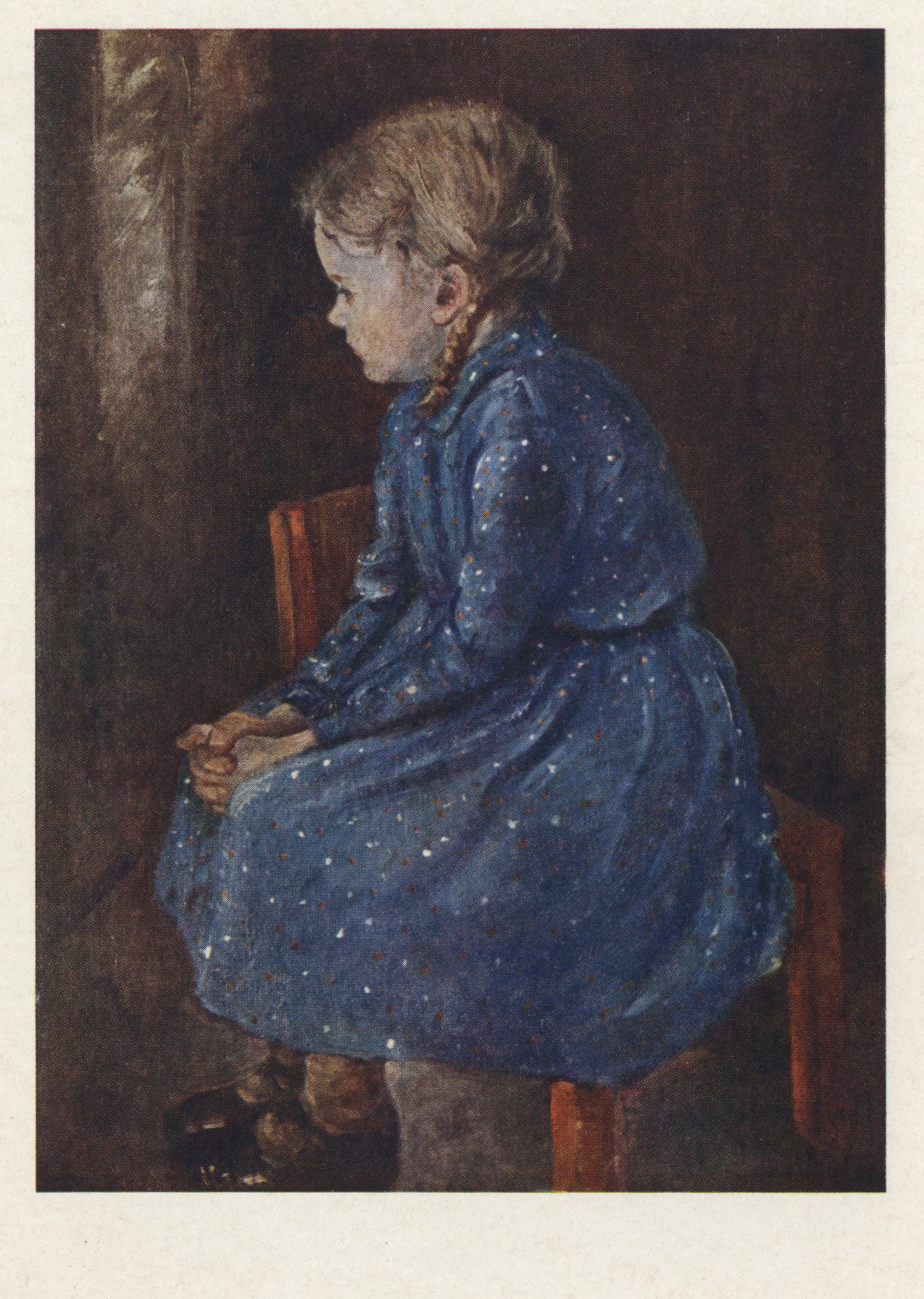 Девочка в голубом платье