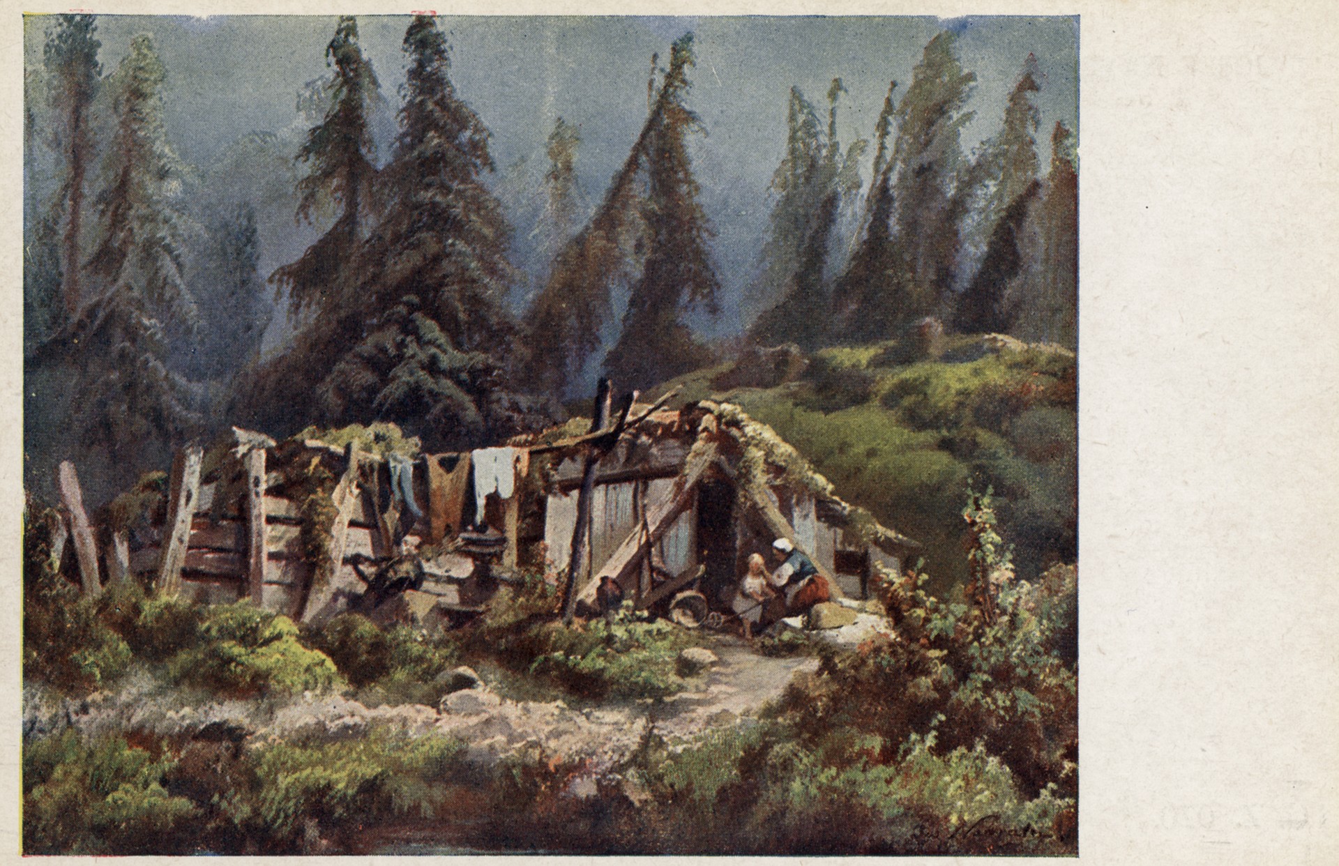 Шалаш в горах