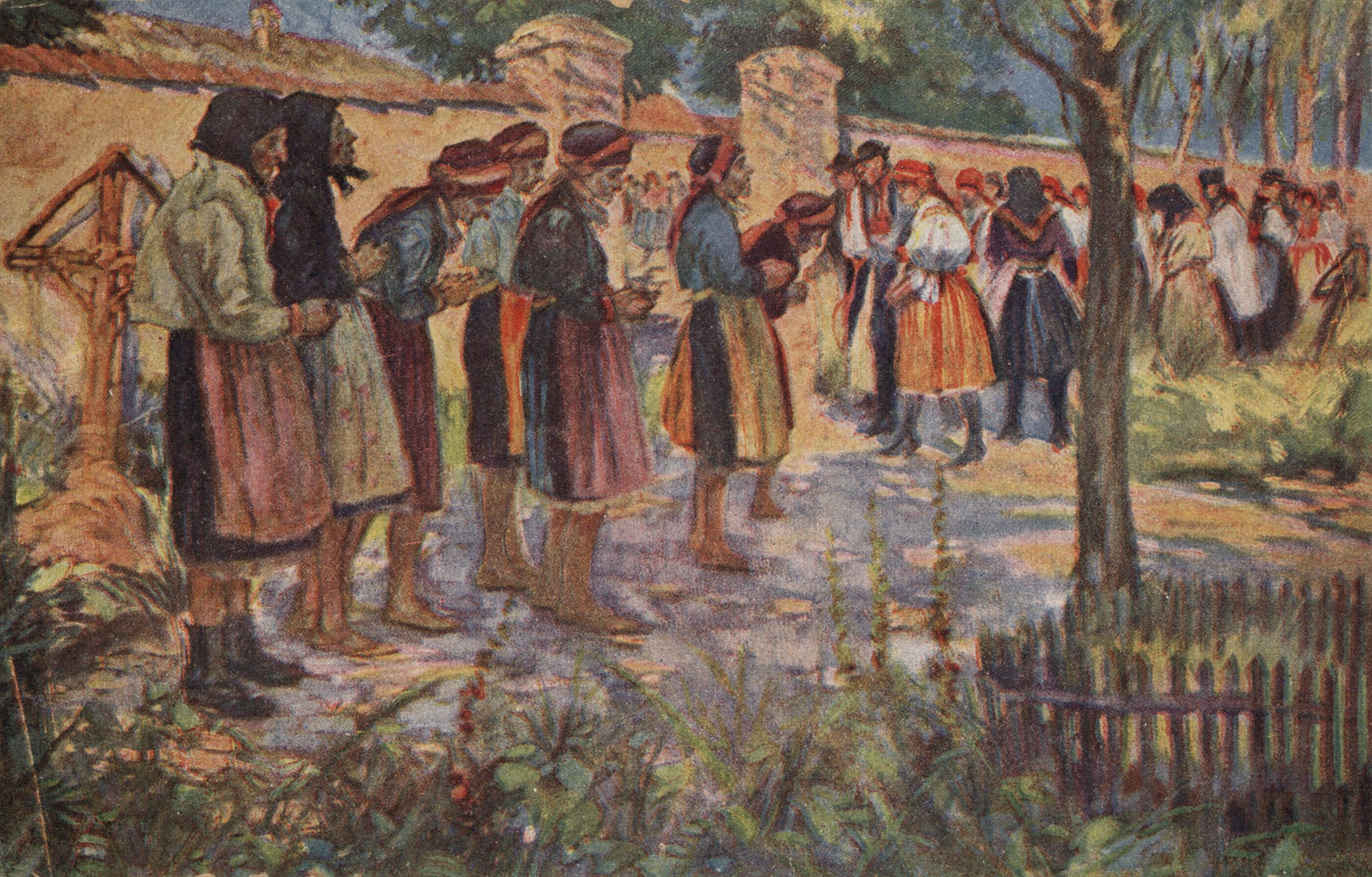 Женщины на кладбище