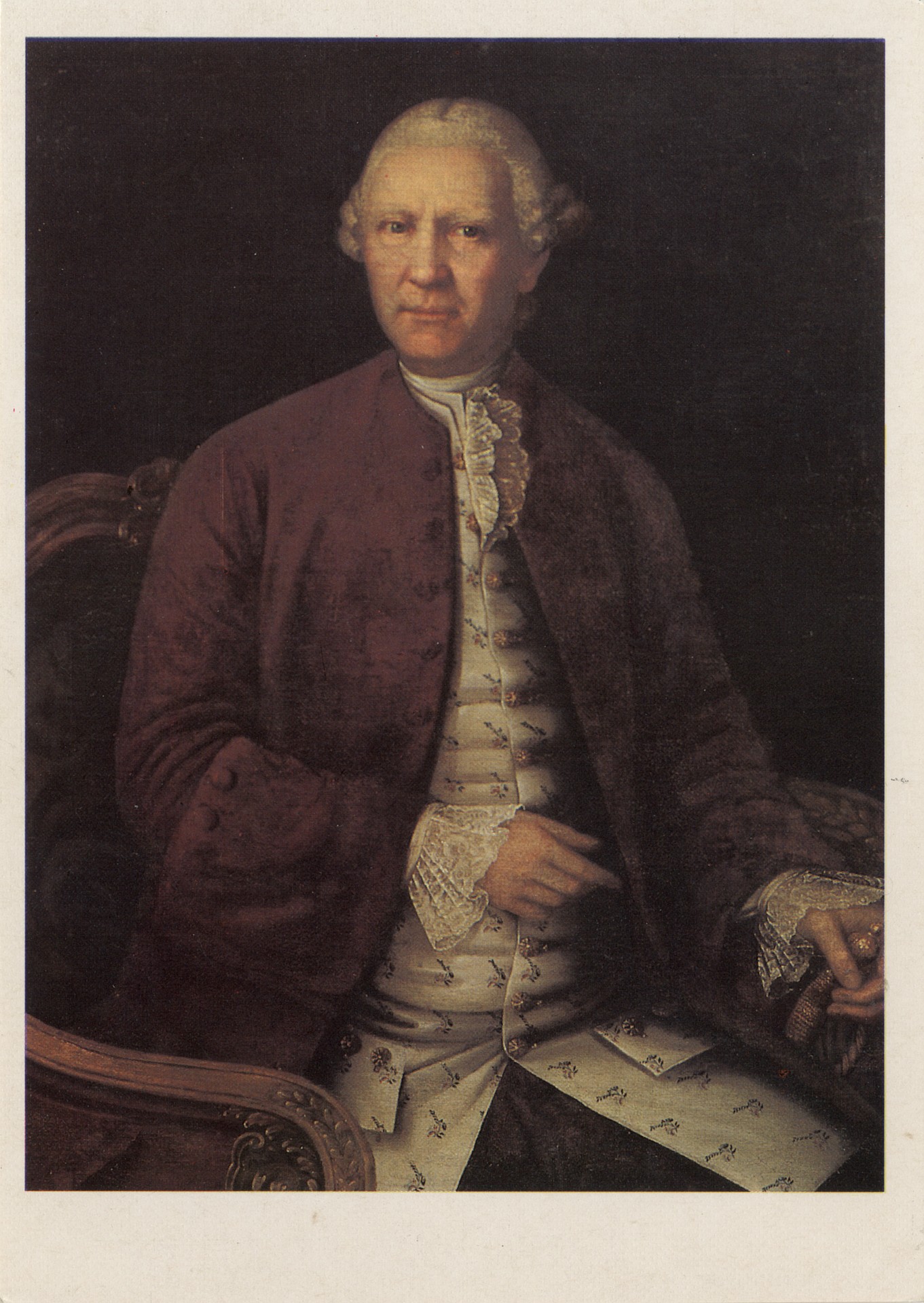 Художник круга М.Л Колокольникова. Портрет неизвестного. 1760-е