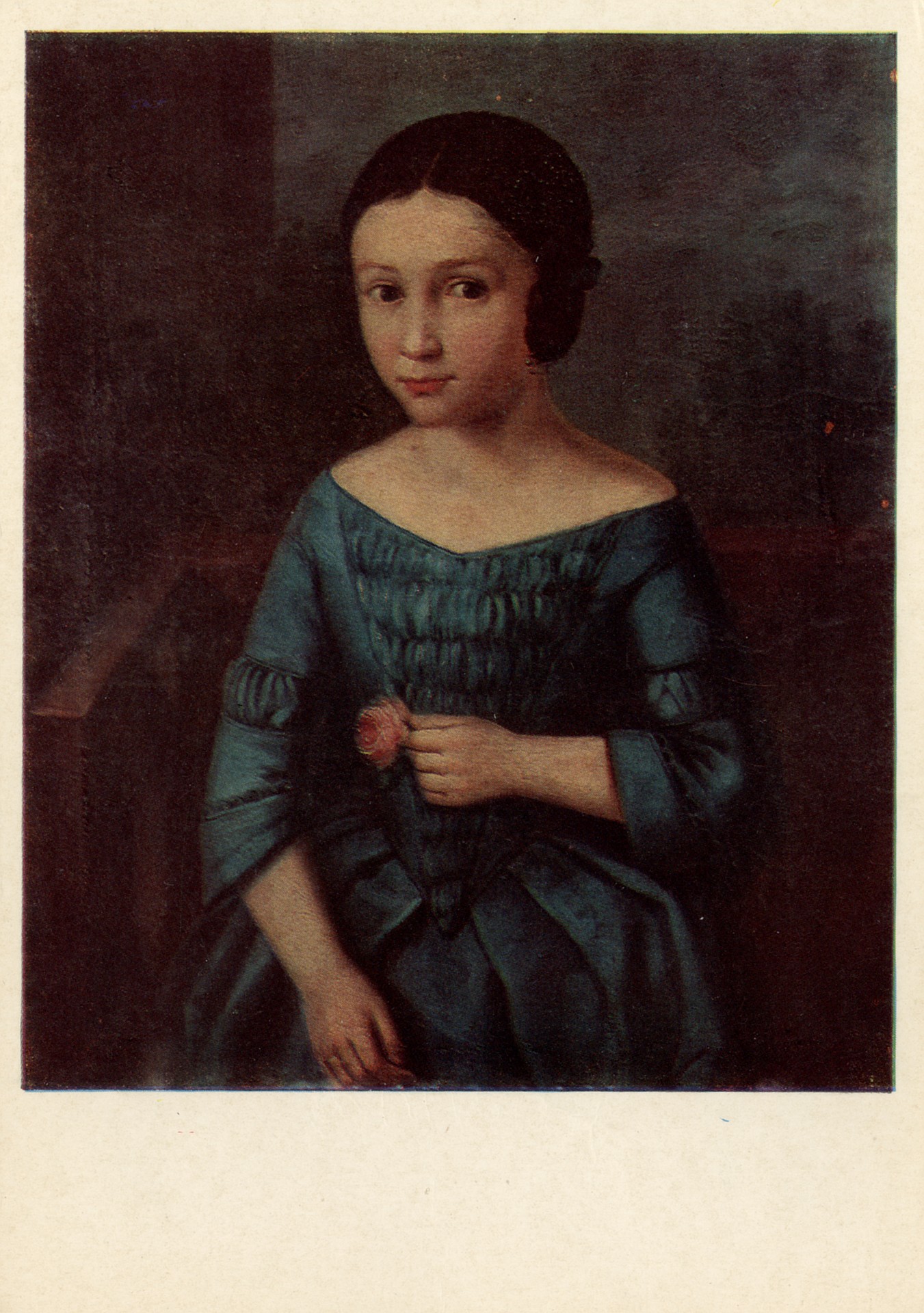 Портрет девочки с розой