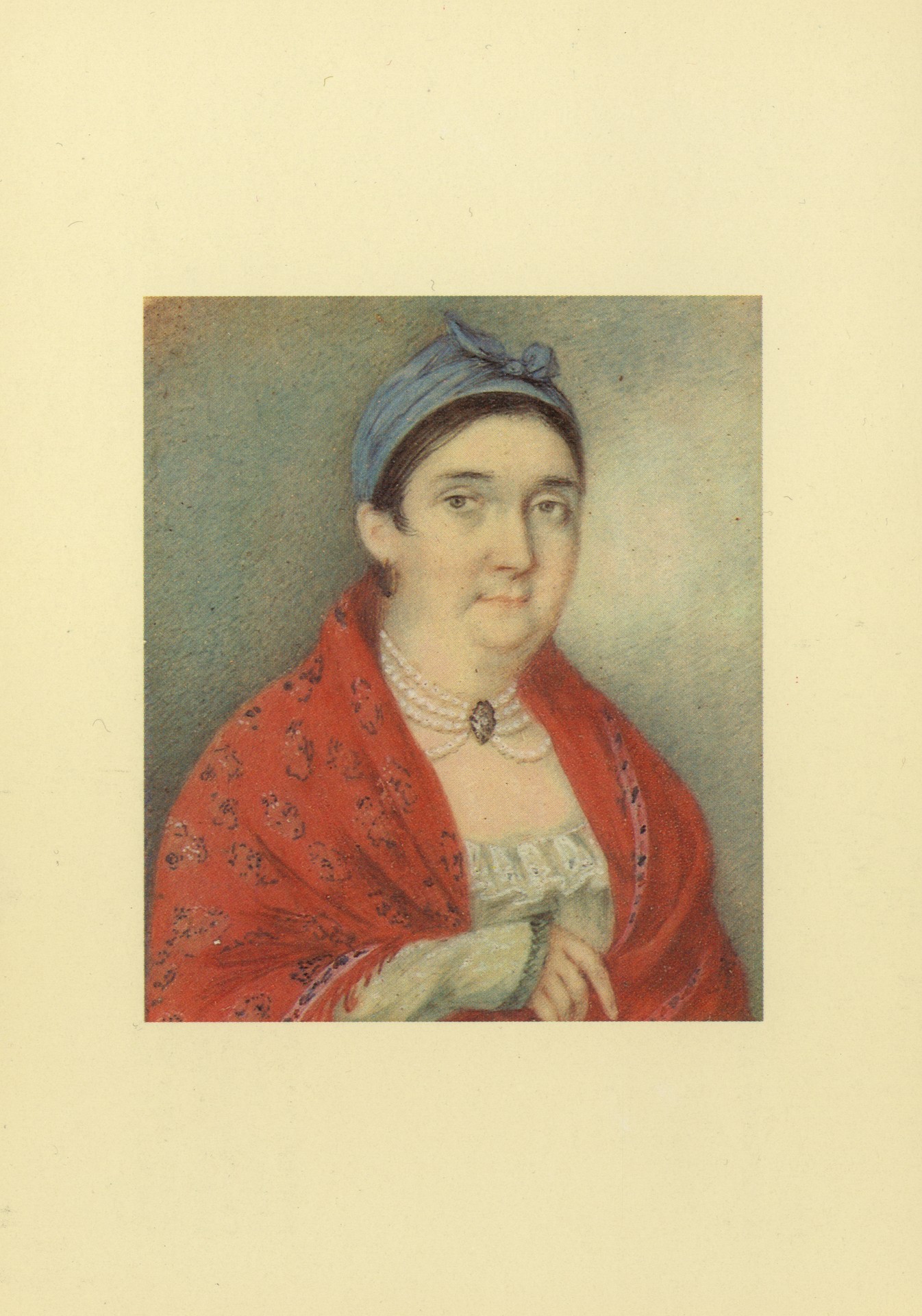 Портрет купчихи в повойнике из семьи Шубиных