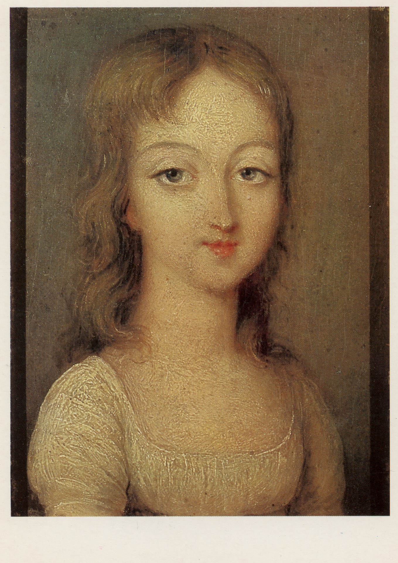 Портрет Натальи Владимировны Веневитиновой, сестры поэта LD Веневитинова. 1810-е годы