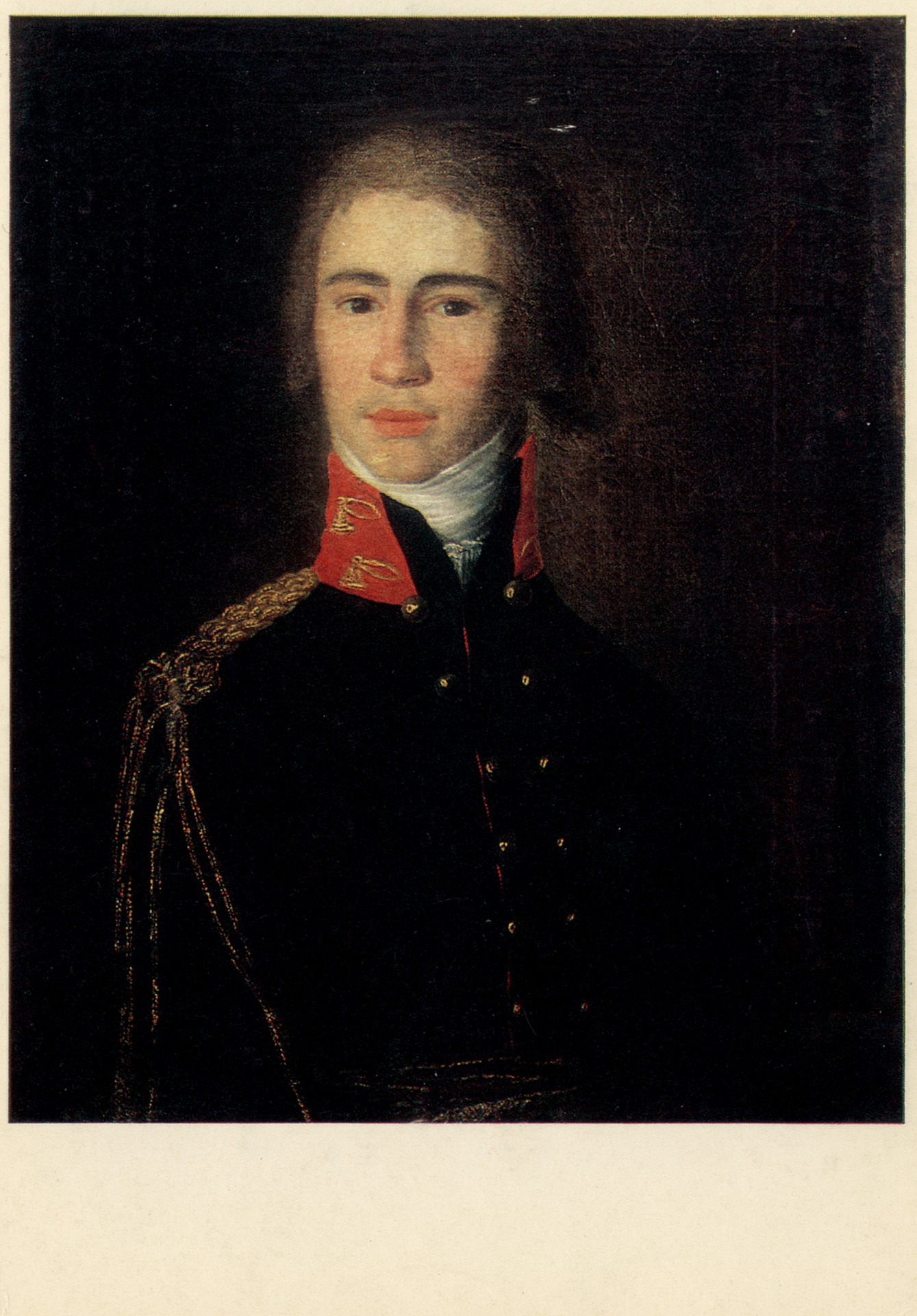 Портрет неизвестного в военном мундире. Конец XVIII в