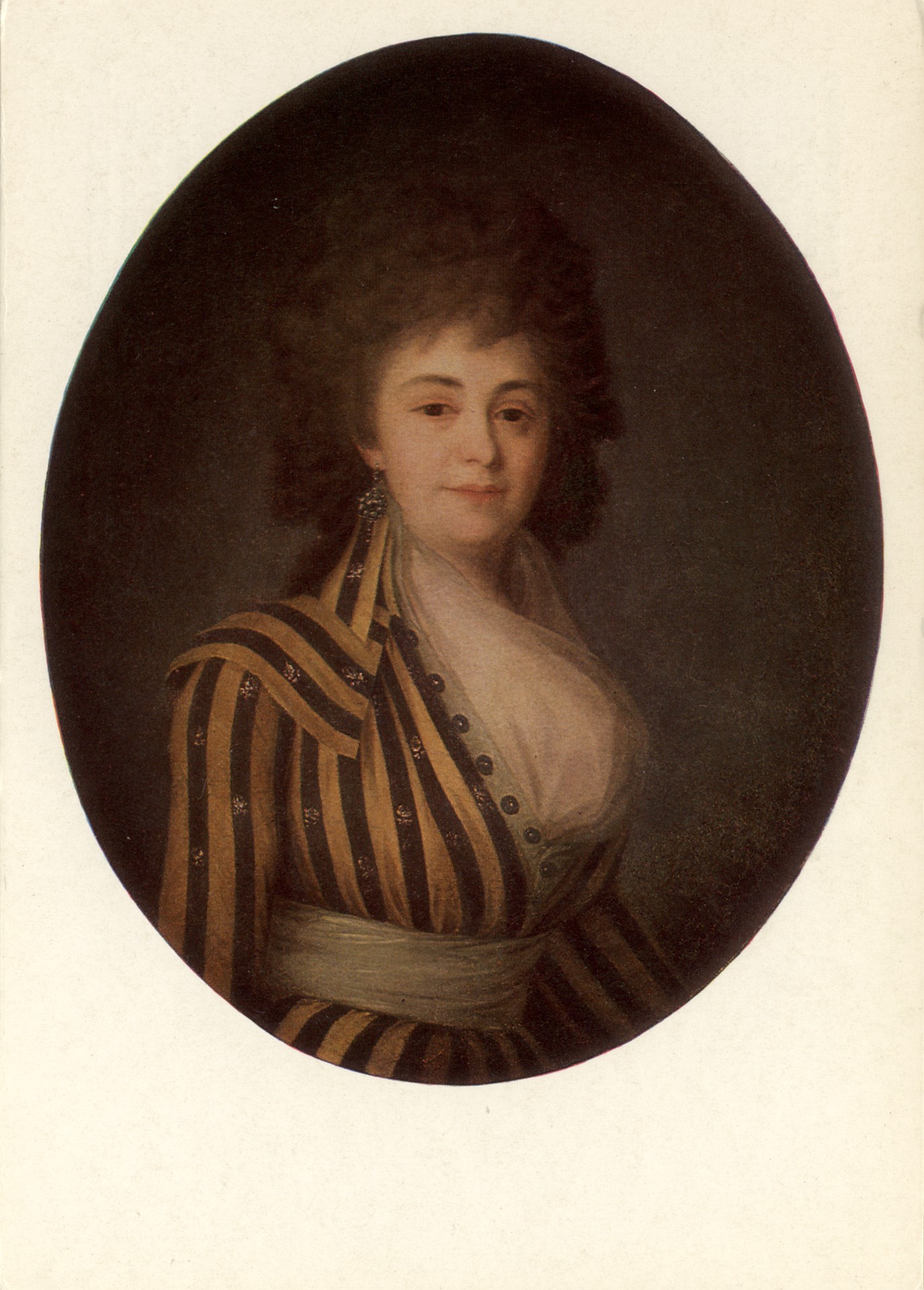 Портрет неизвестной в полосатом платье. 1780-е годы