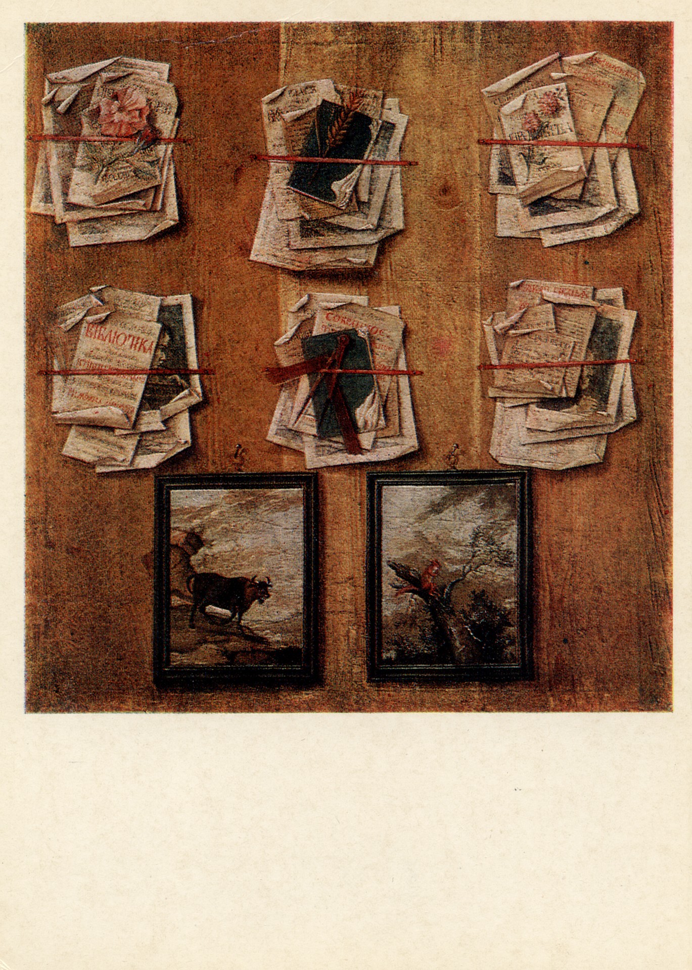 Натюрморт. Листы из книг и картинки