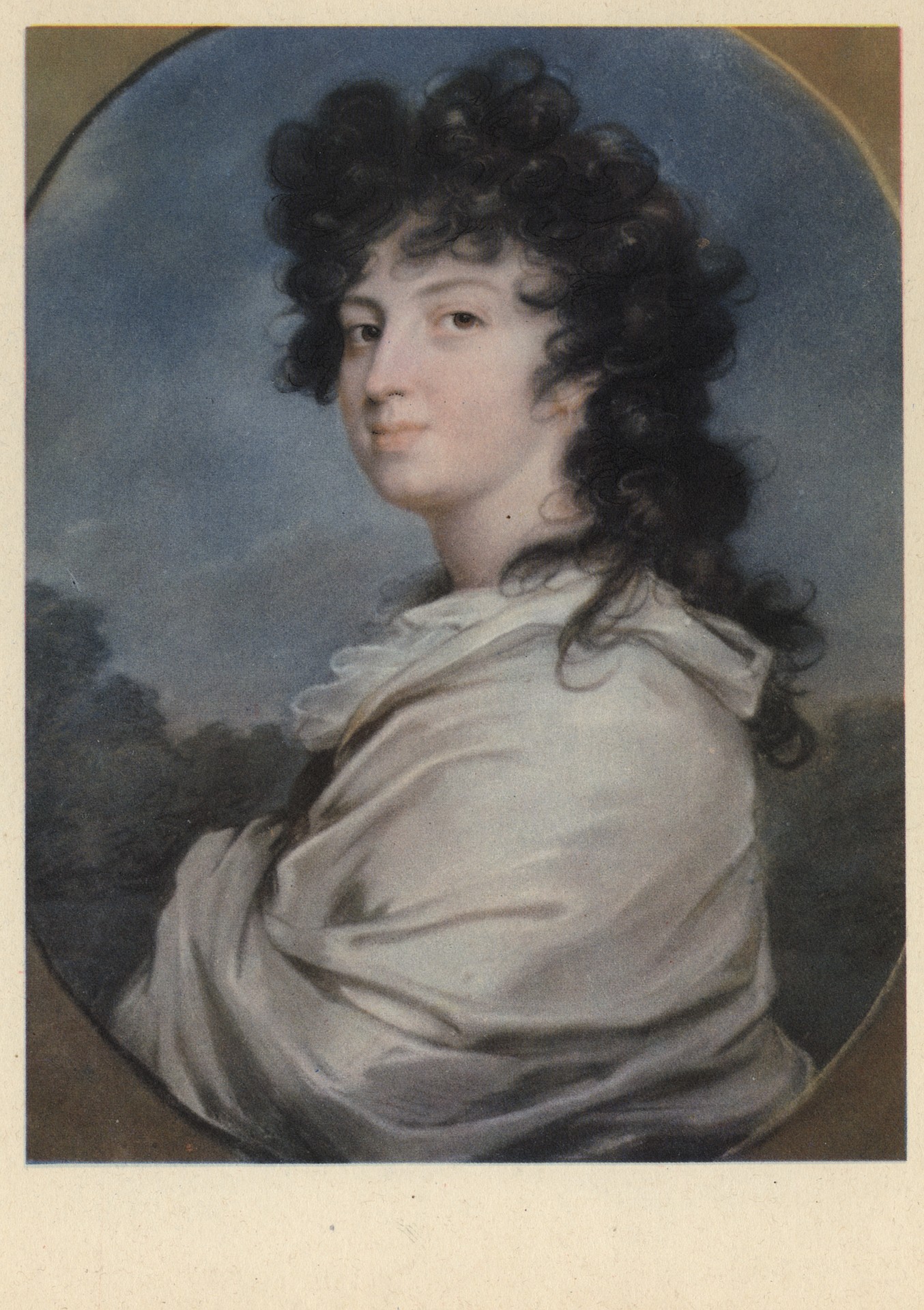 Портрет Е.А Бакуниной (пастель)