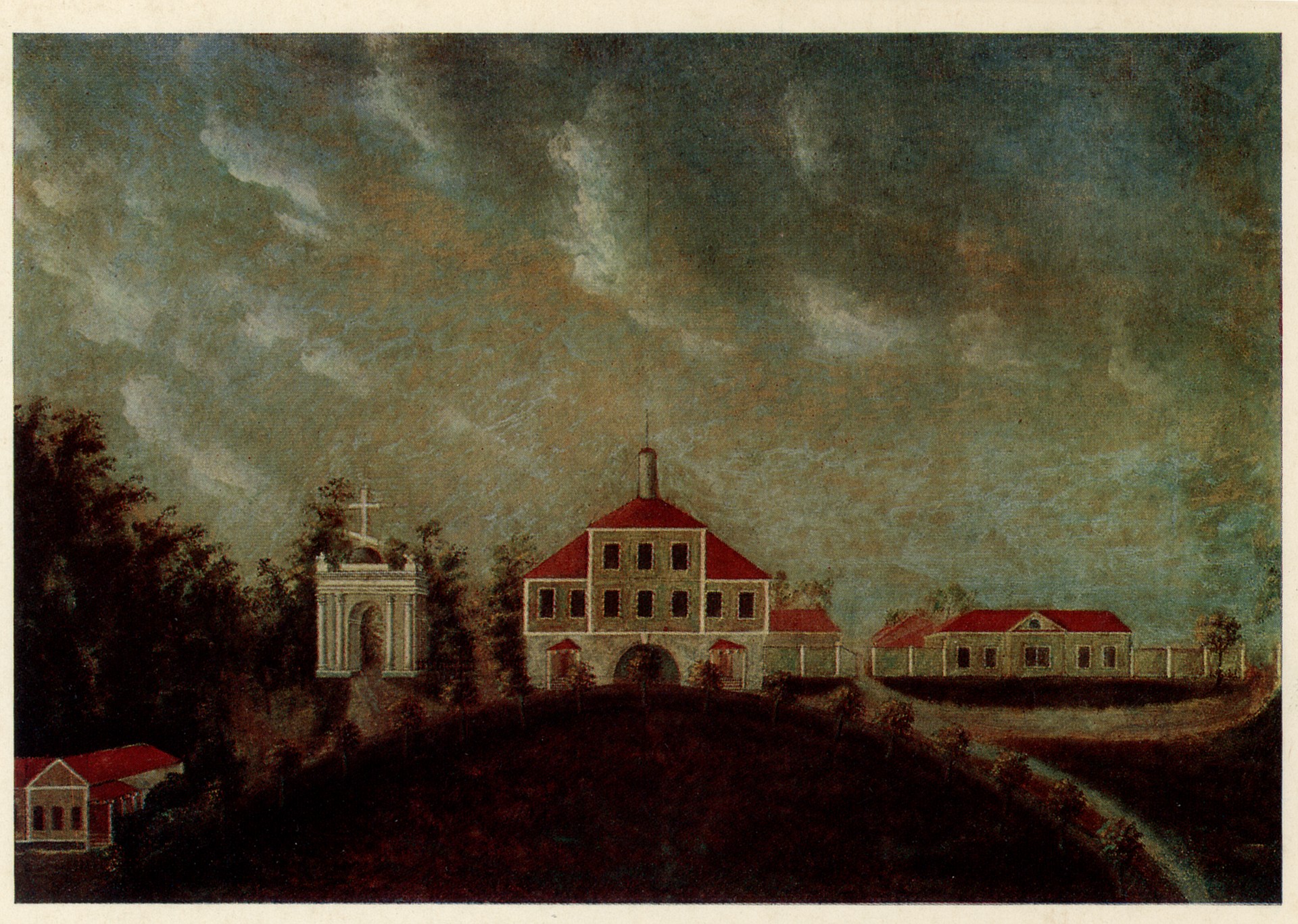 Церковные ворота и служебные постройки