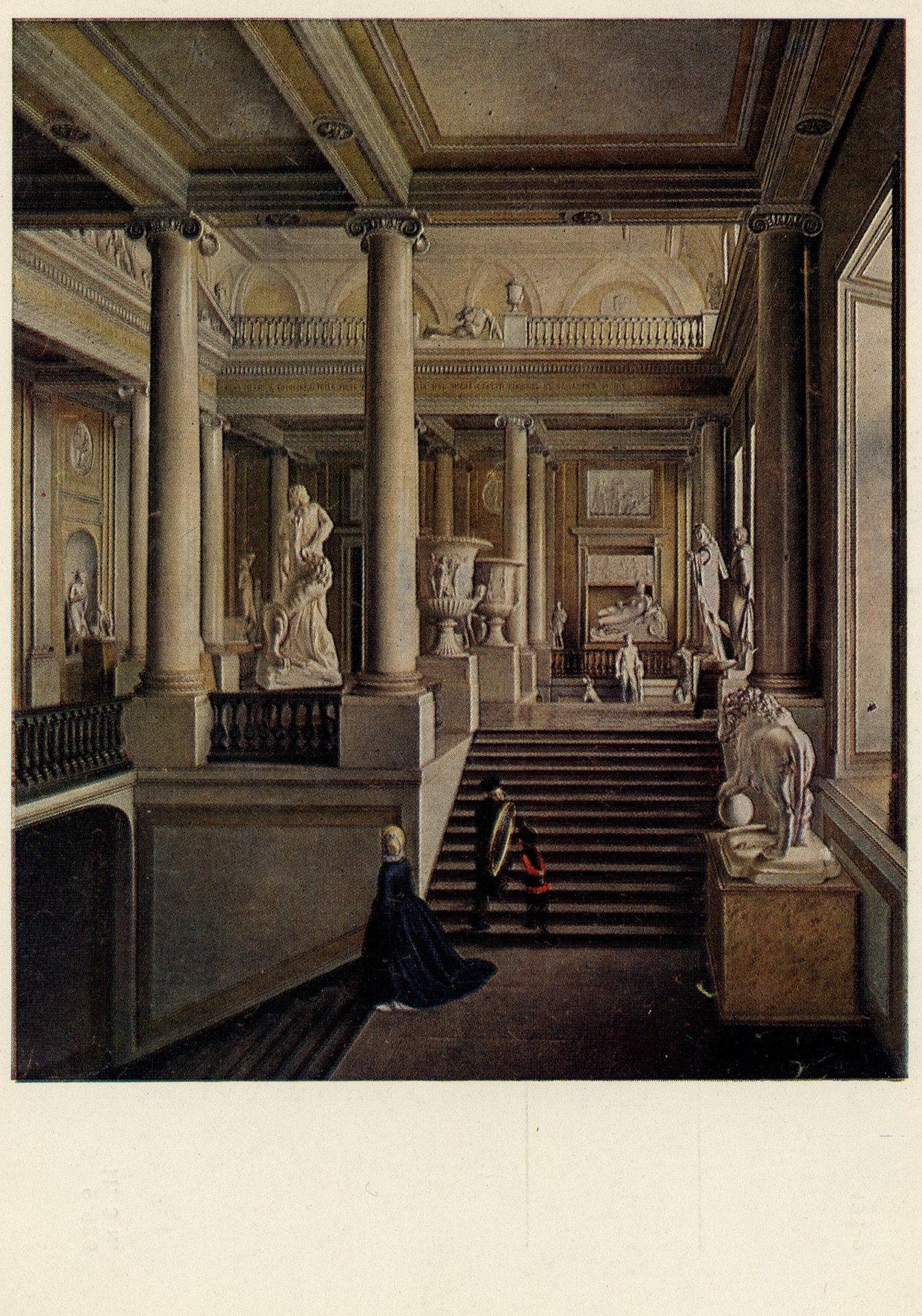 Вид лестницы Академии Художеств в Петербурге