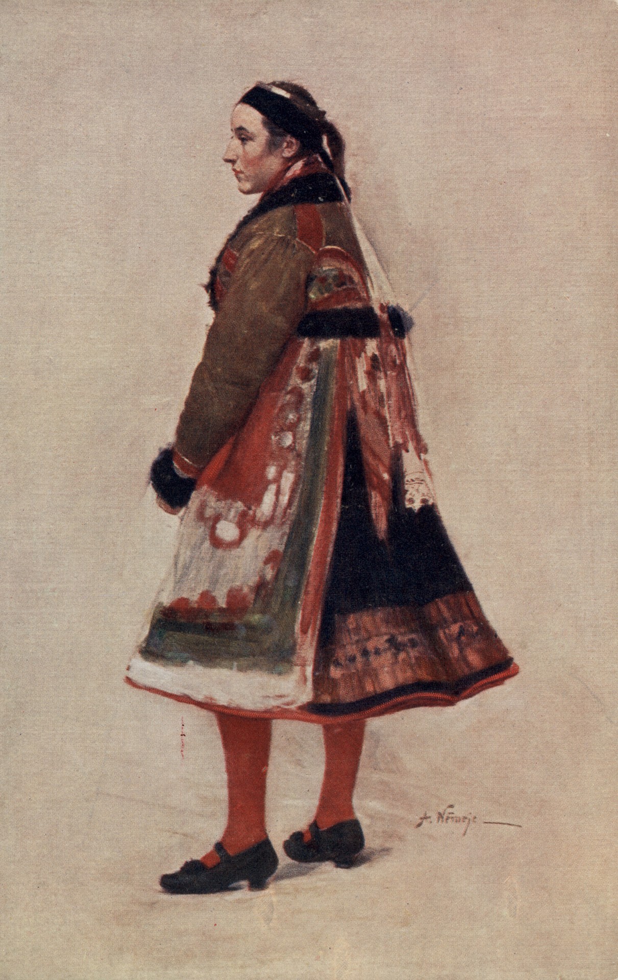 Литичанка в шубе