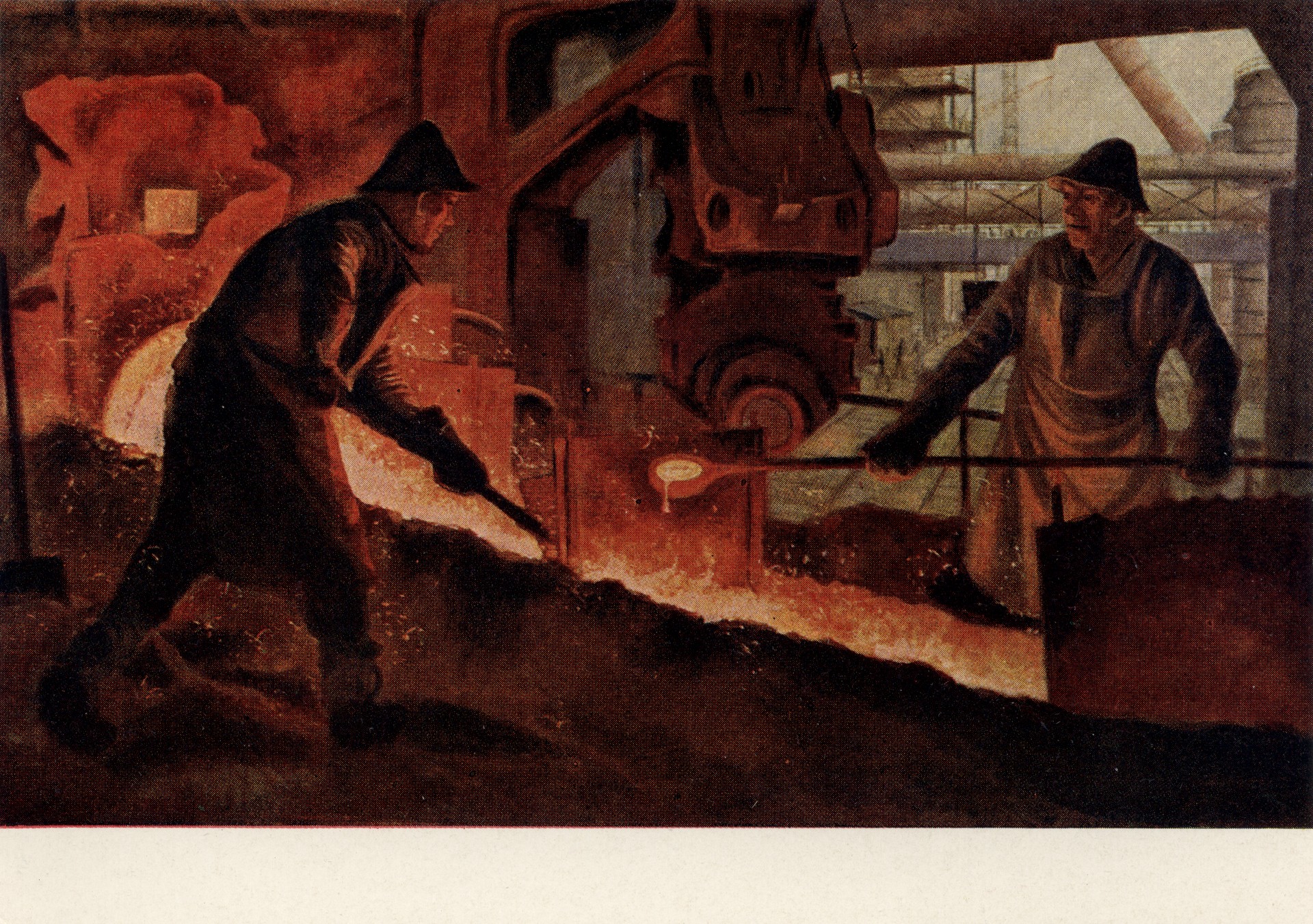 Выпуск чугуна из Вагранки