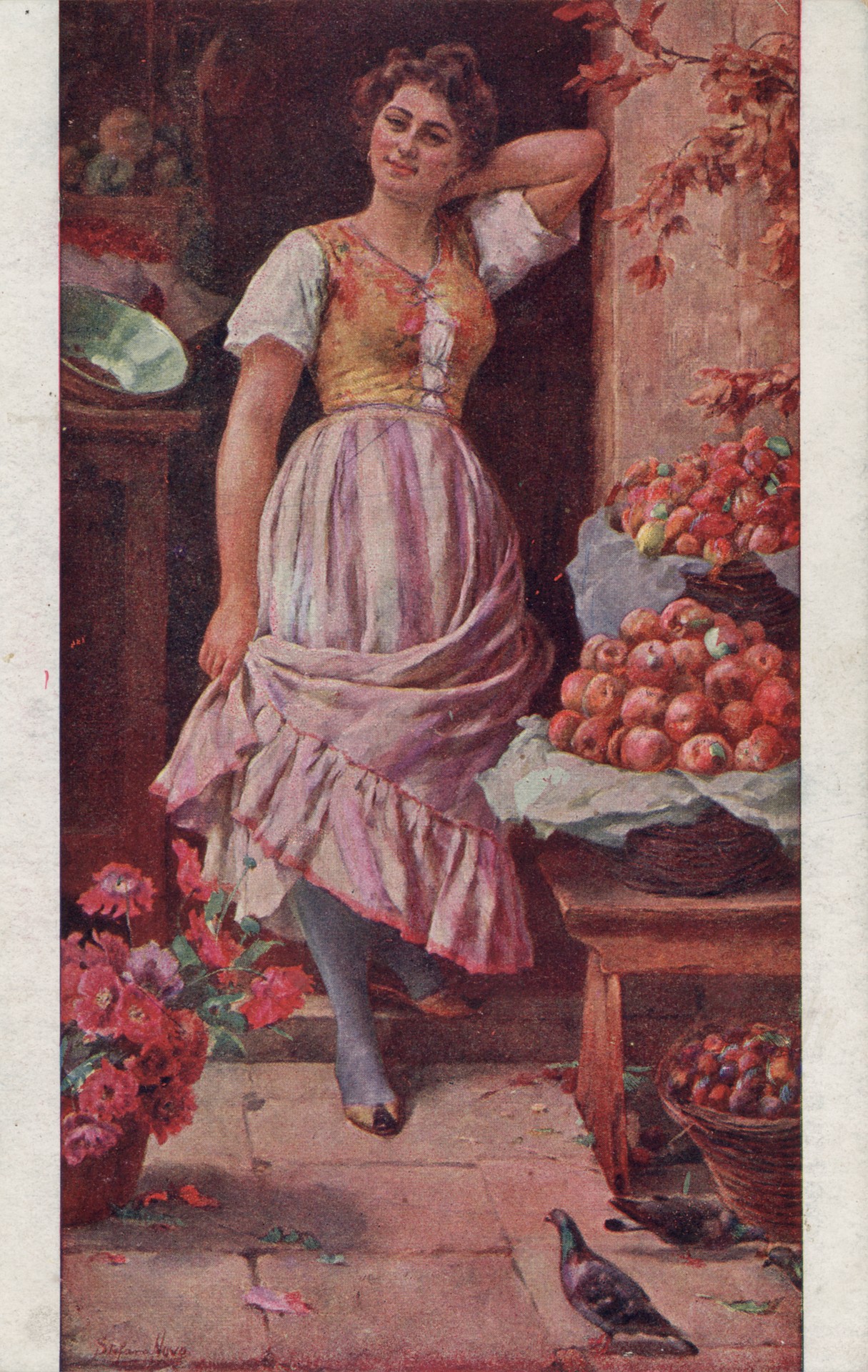 Продавщица фруктов