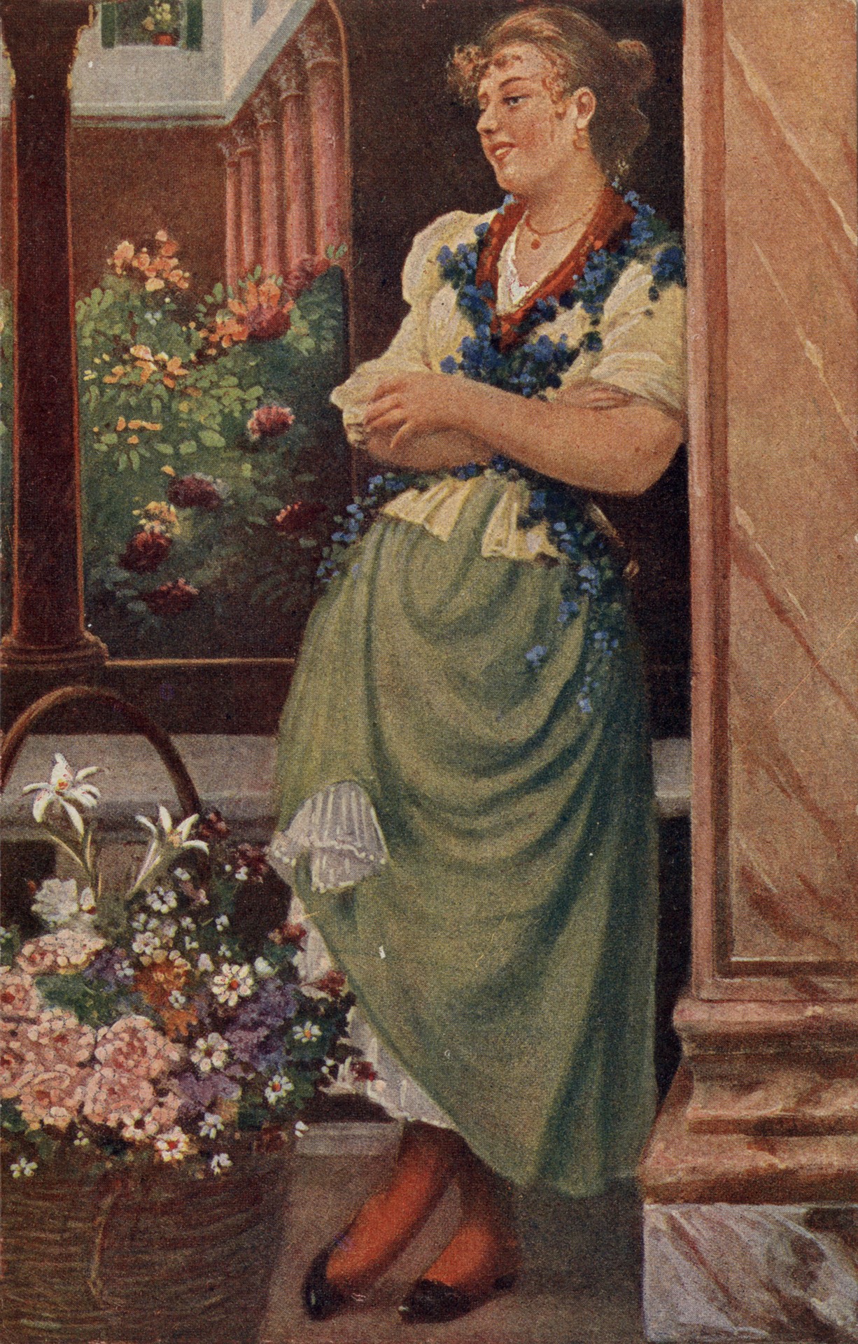 Продавщица цветов