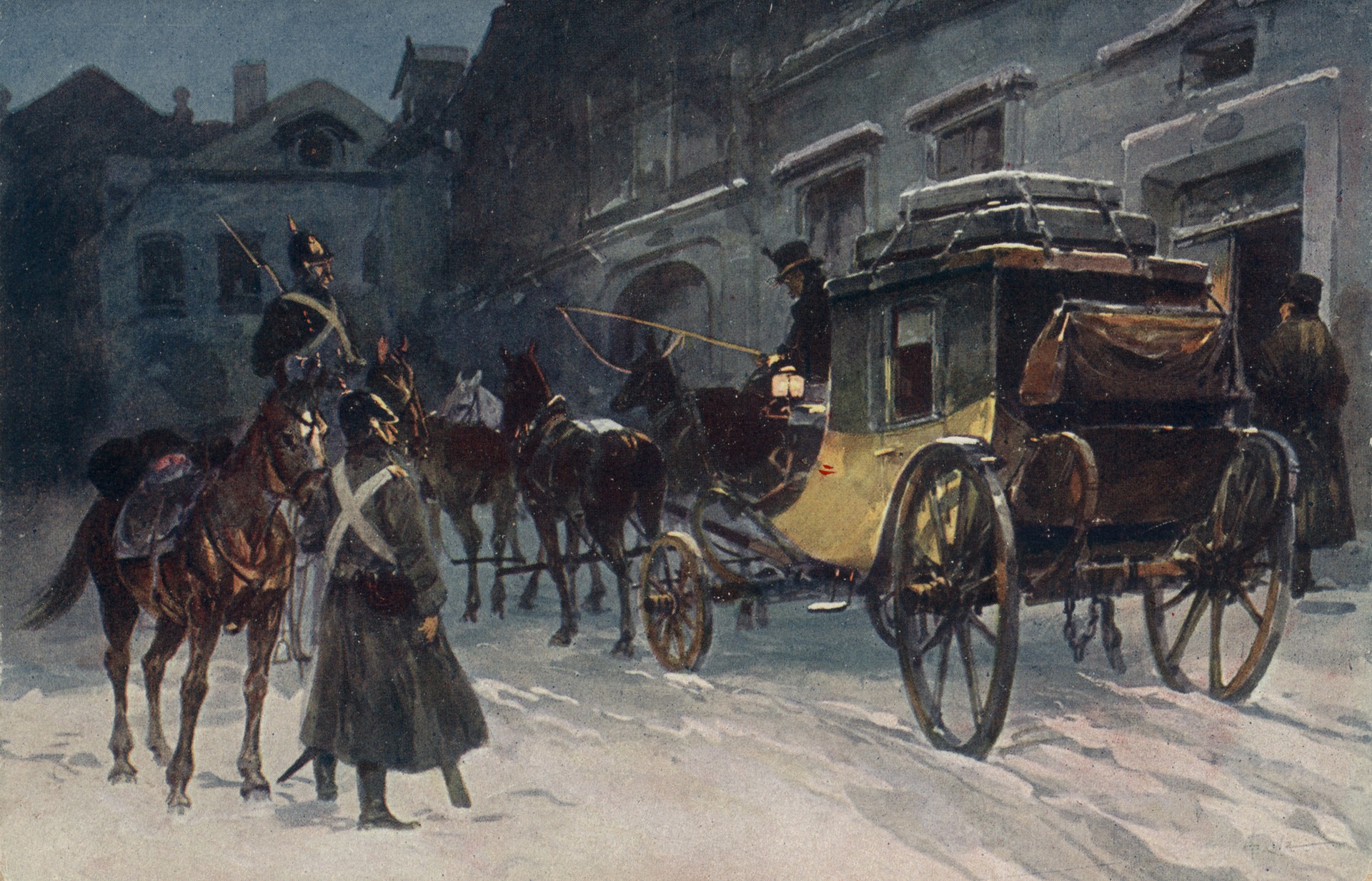 Извозчик и жандармы