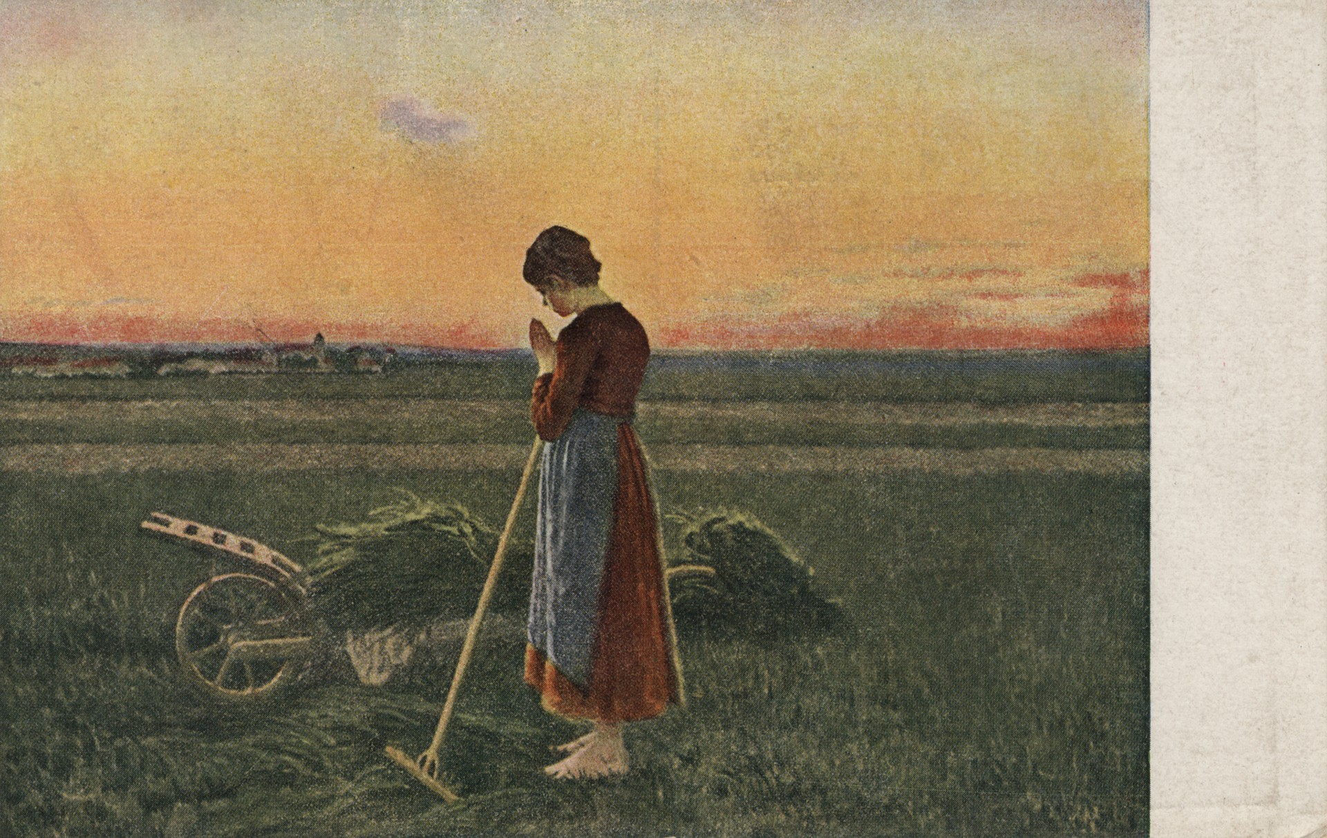 Вечерняя молитва в поле