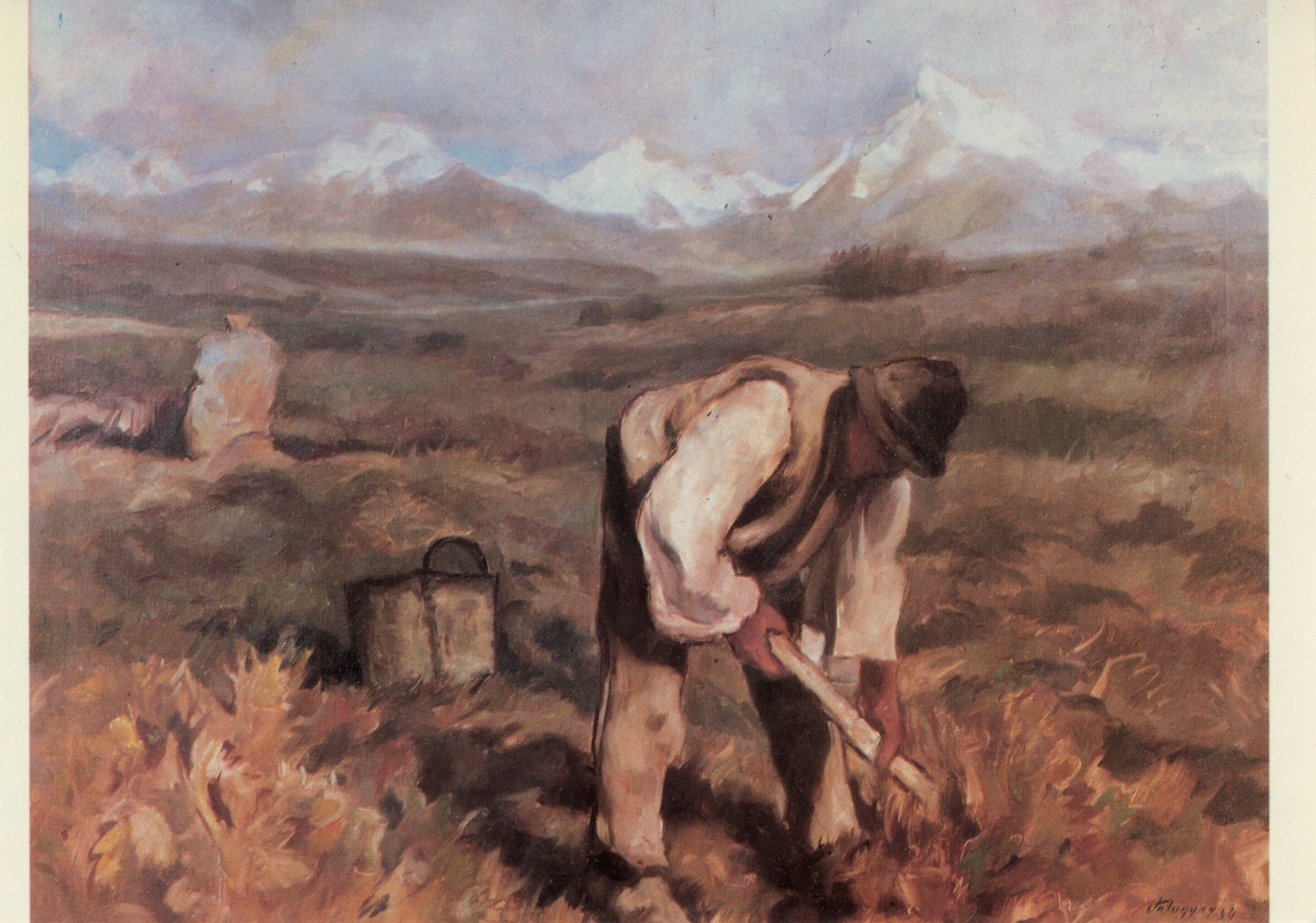 Осенние работы - выкашивание картофеля