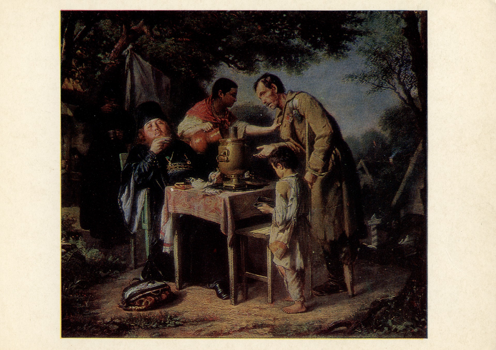 Чаепитие в Мытищах, близ Москвы