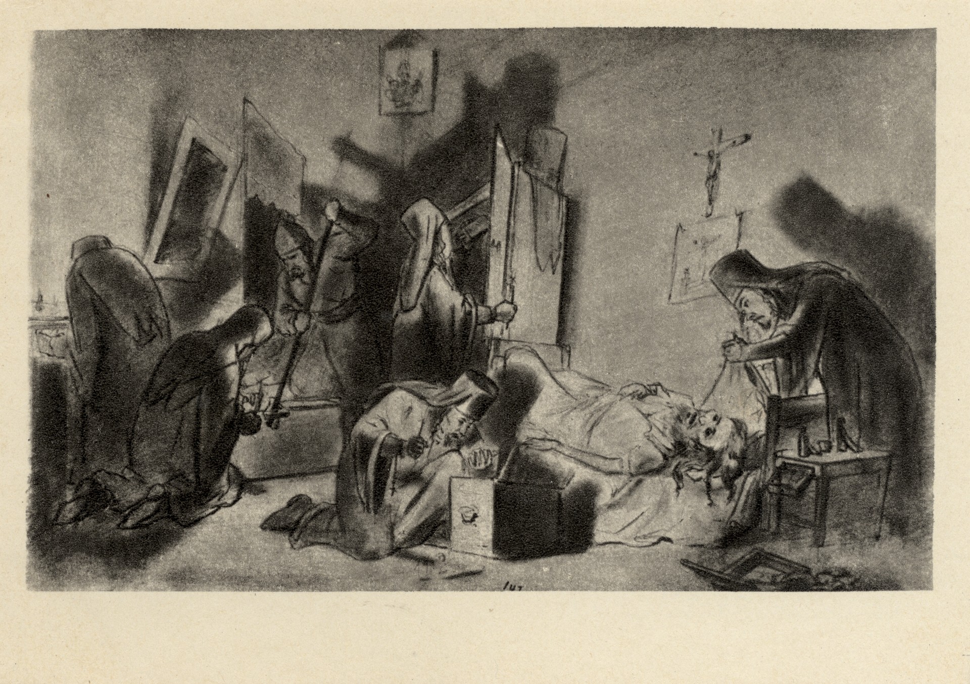 Делёж наследства в монастыре. Смерть монаха