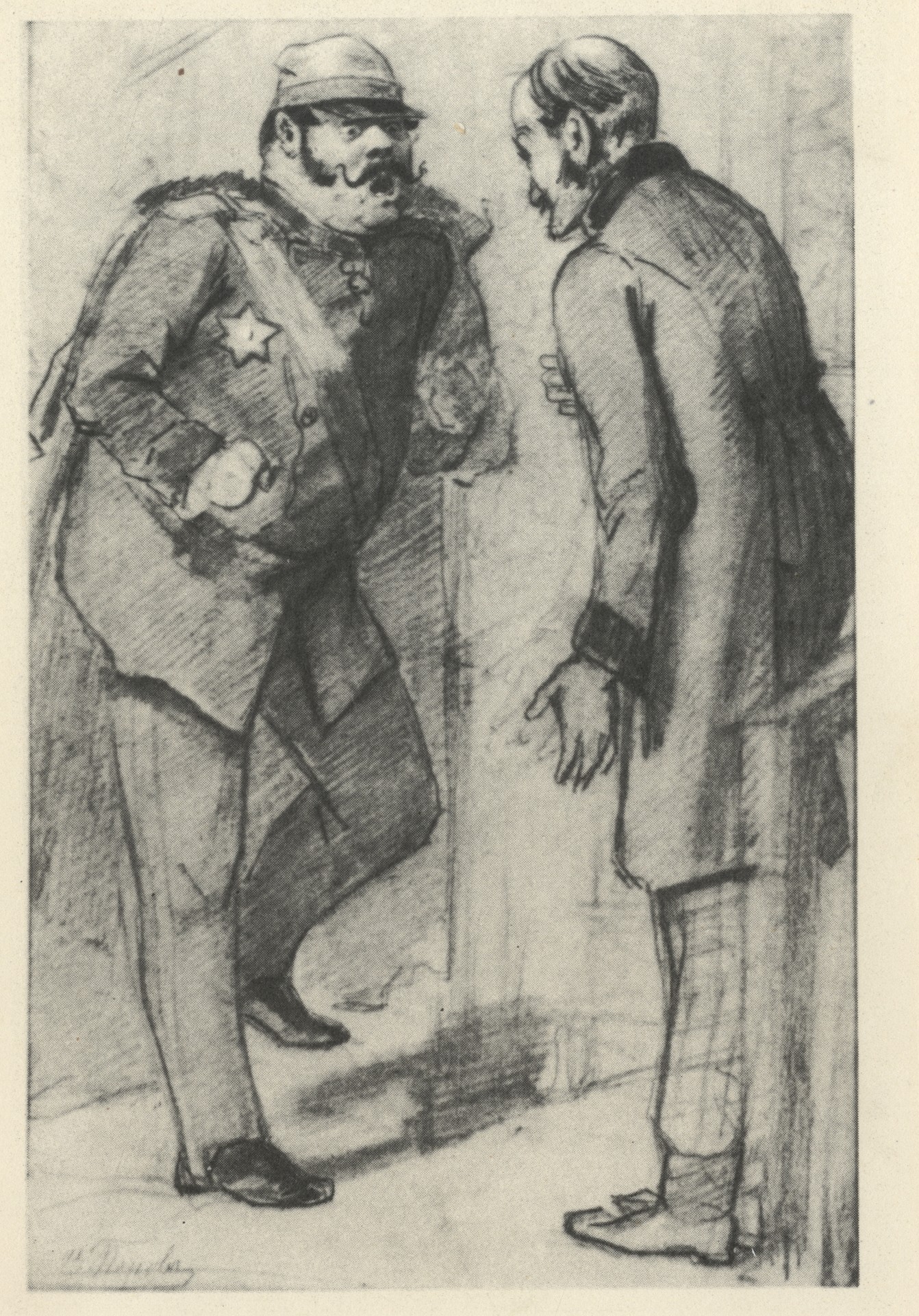 Генерал ждёт у входа лошадей