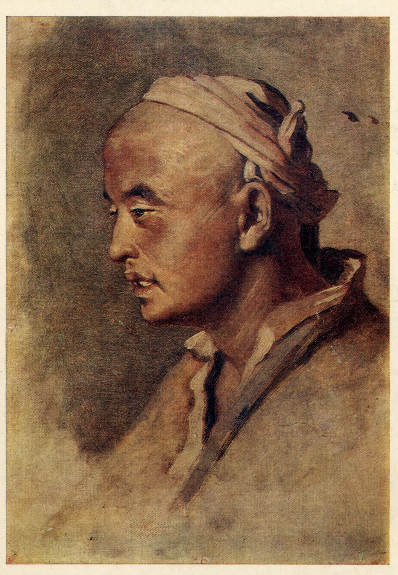 Голова киргиза. Этюд