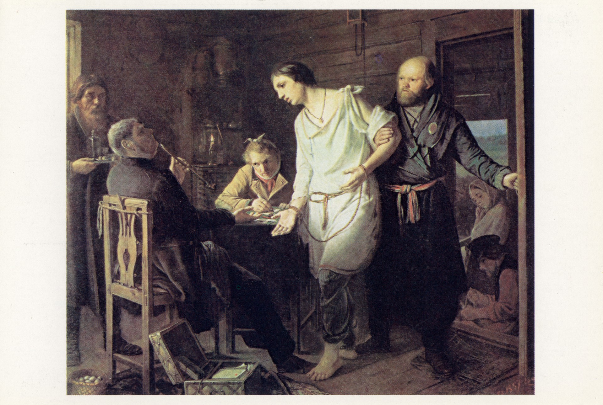 Приезд станового на следствие