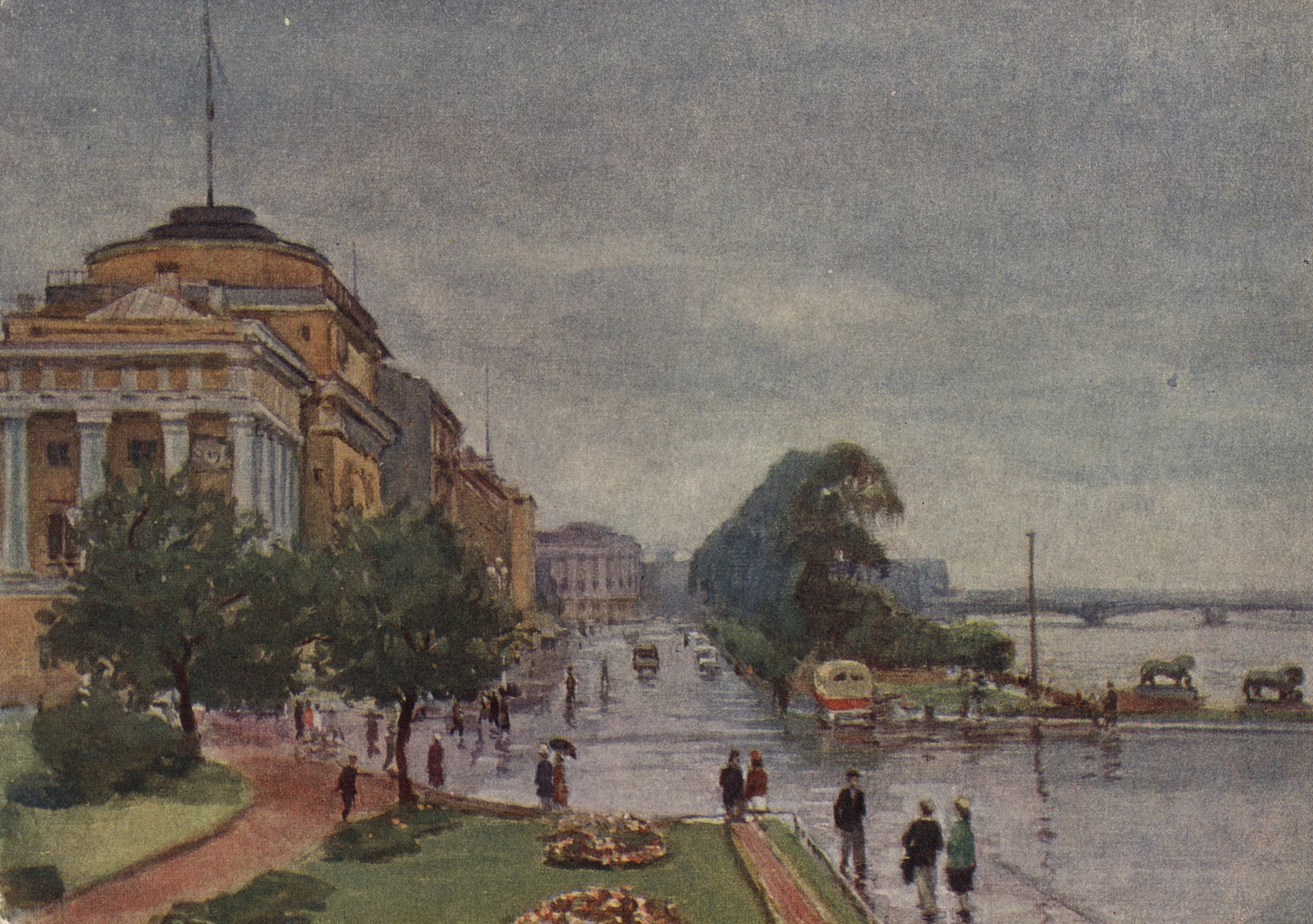 Ленинград. Адмиралтейская набережная