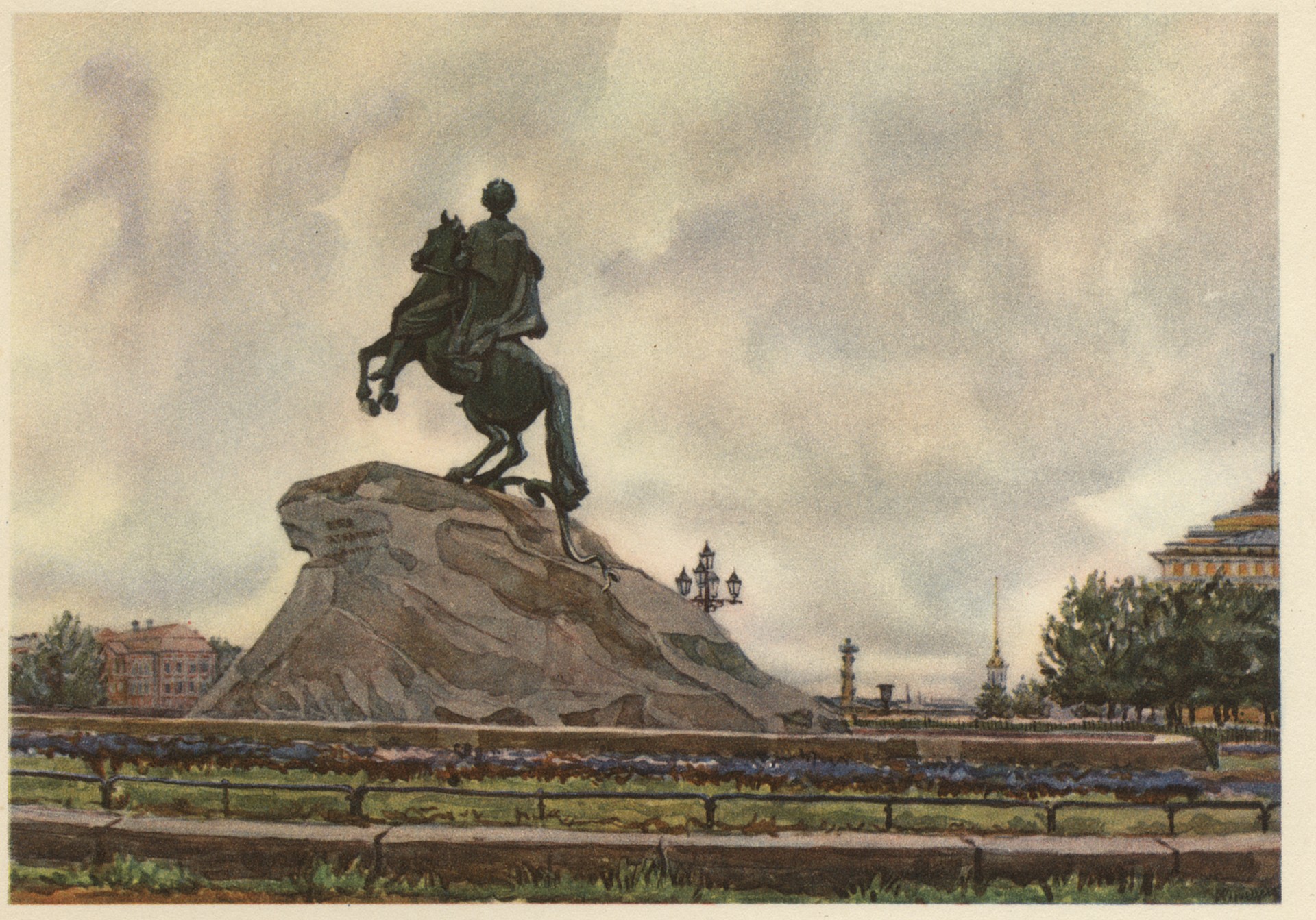 Ленинград. Памятник Петру I