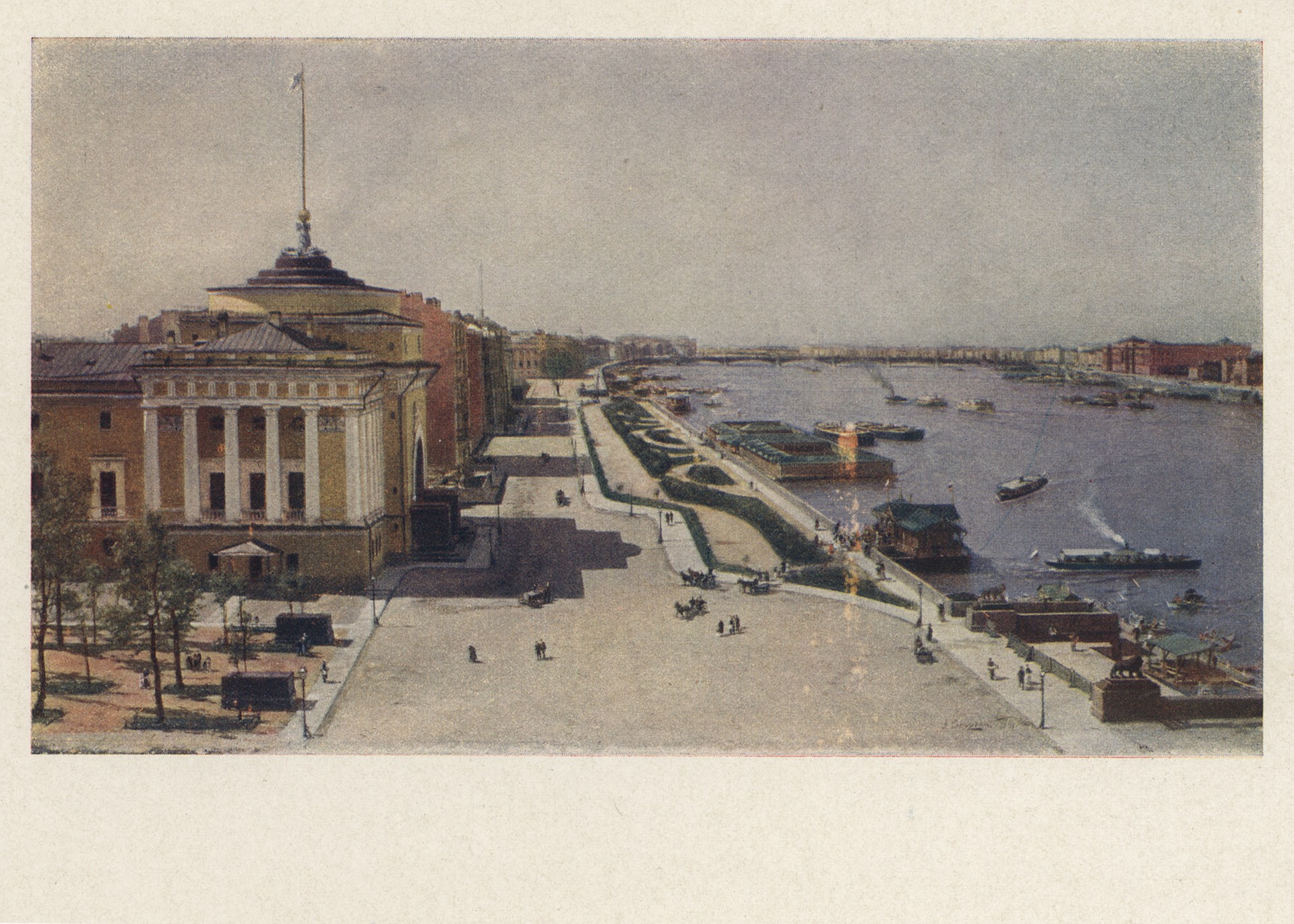 Вид на Неву от Адмиралтейства