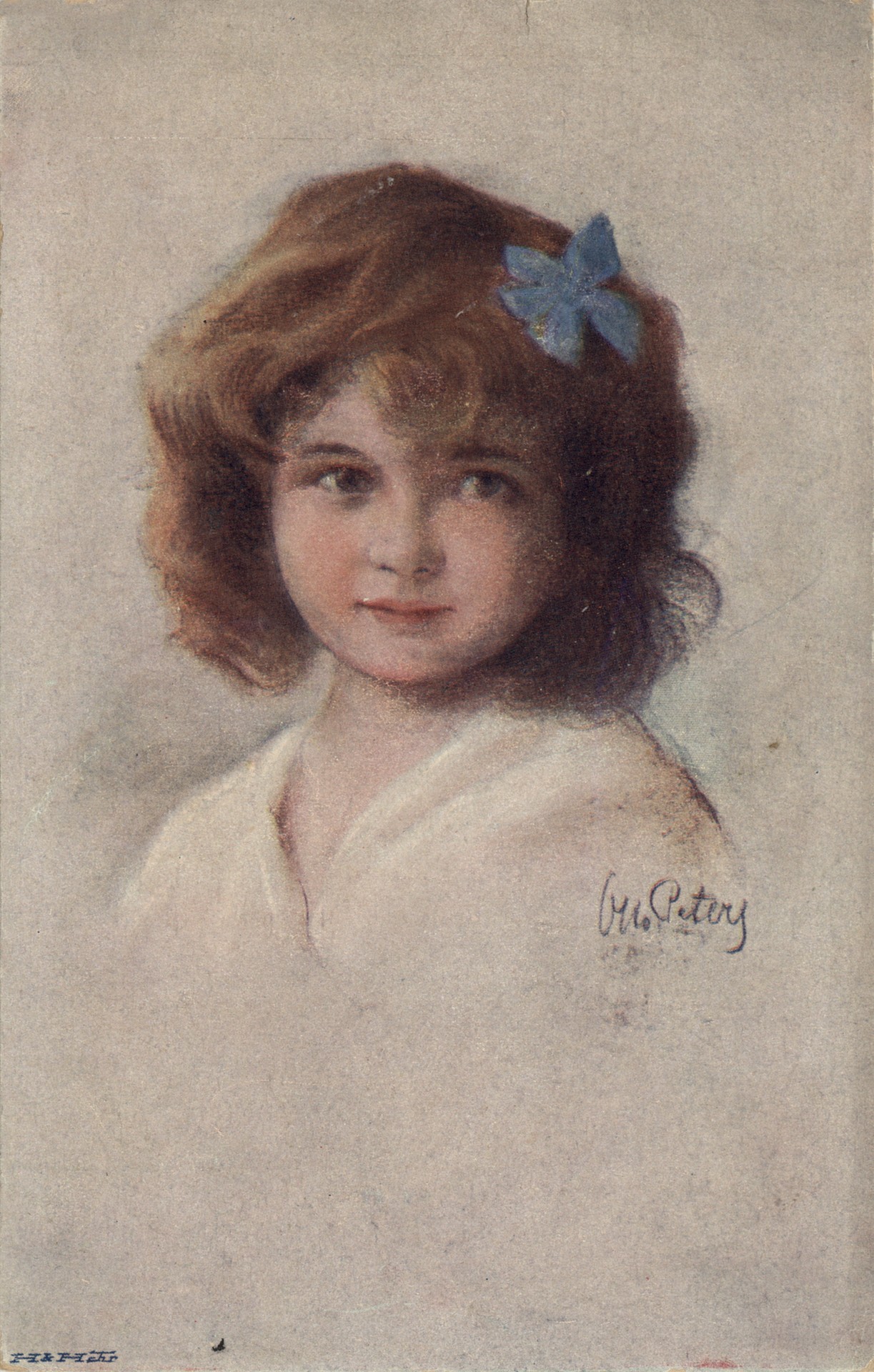 Девочка с голубым бантом