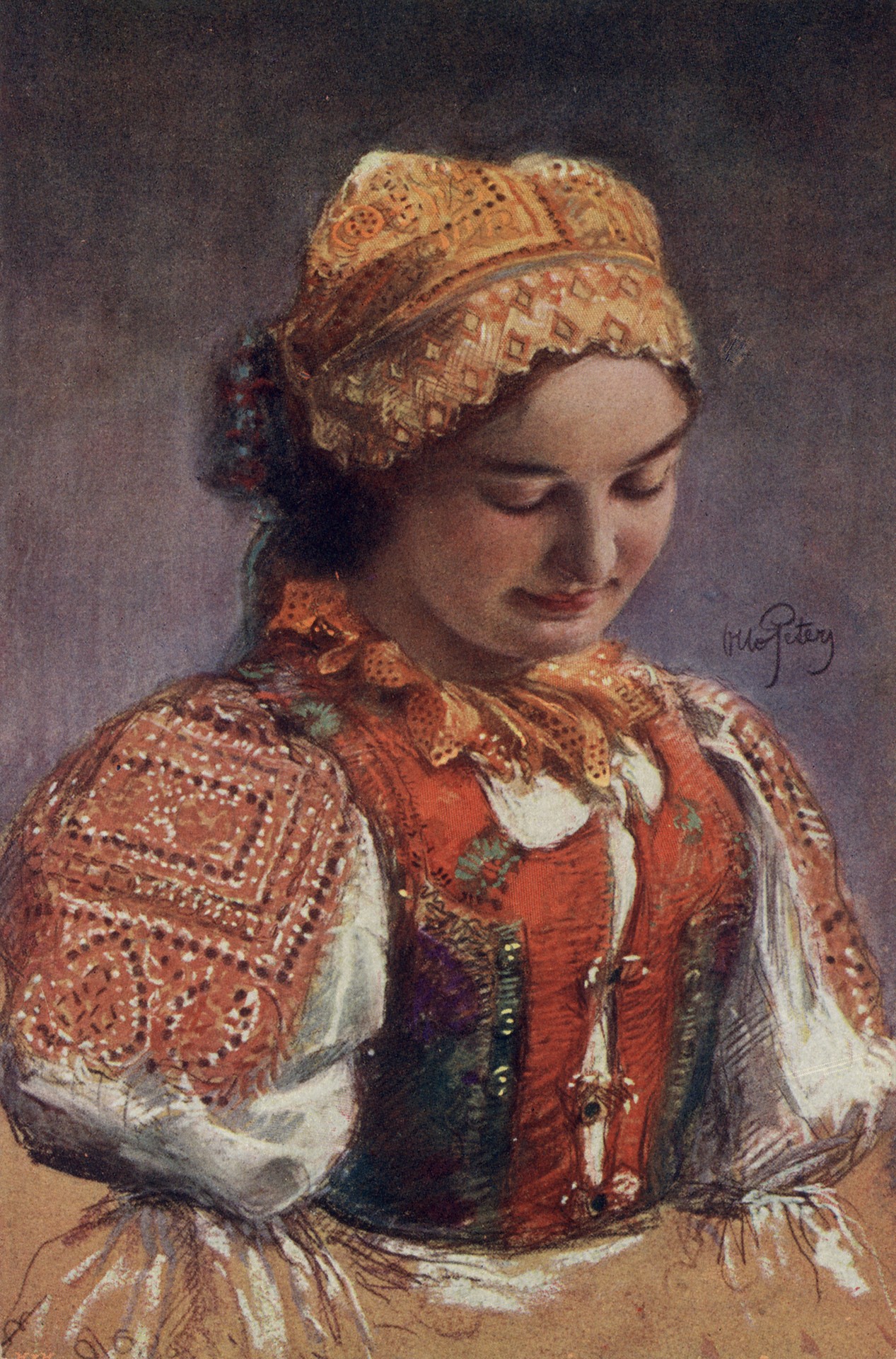 Девушка в национальном костюме 1