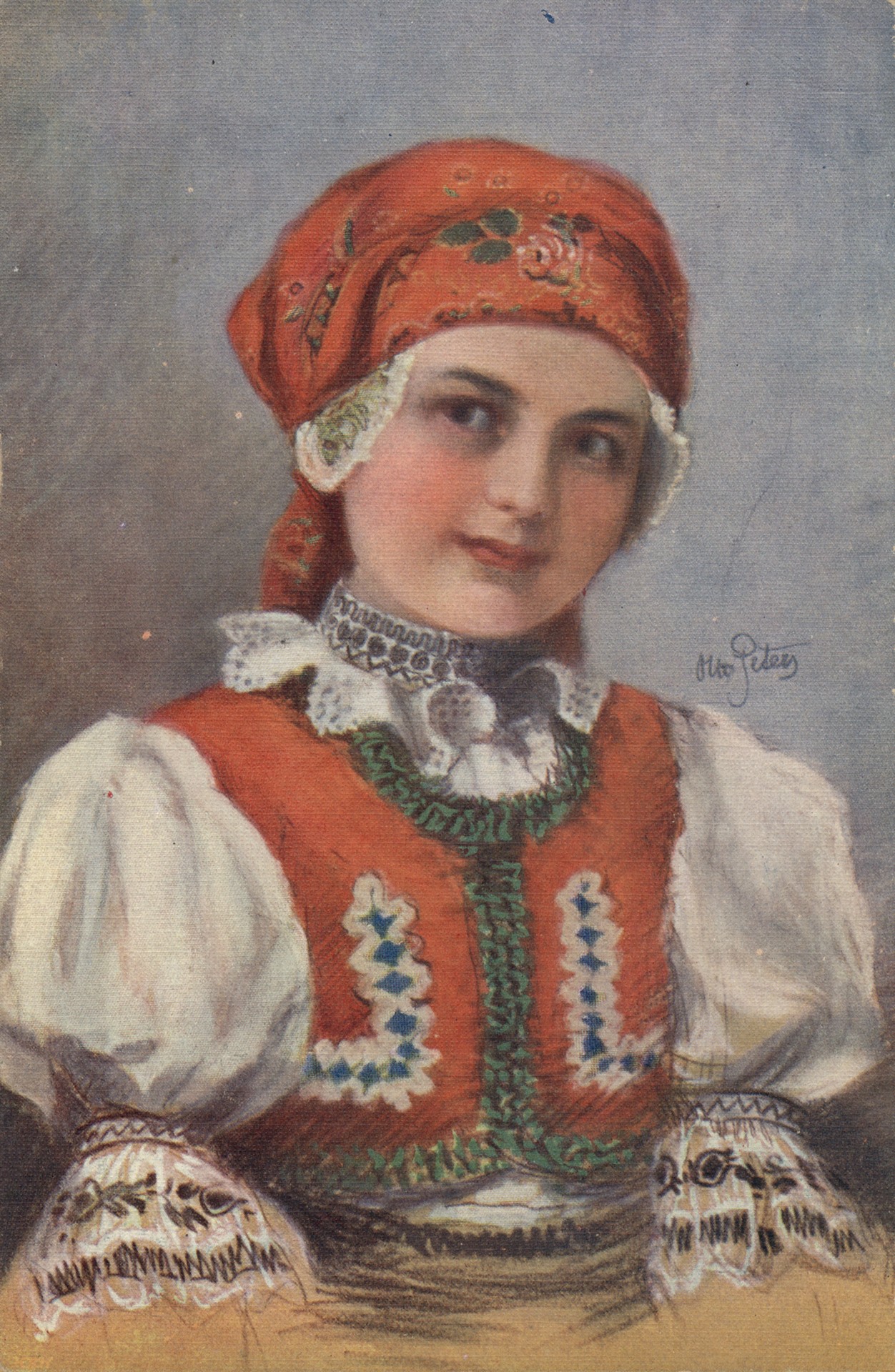 Девушка в национальном костюме